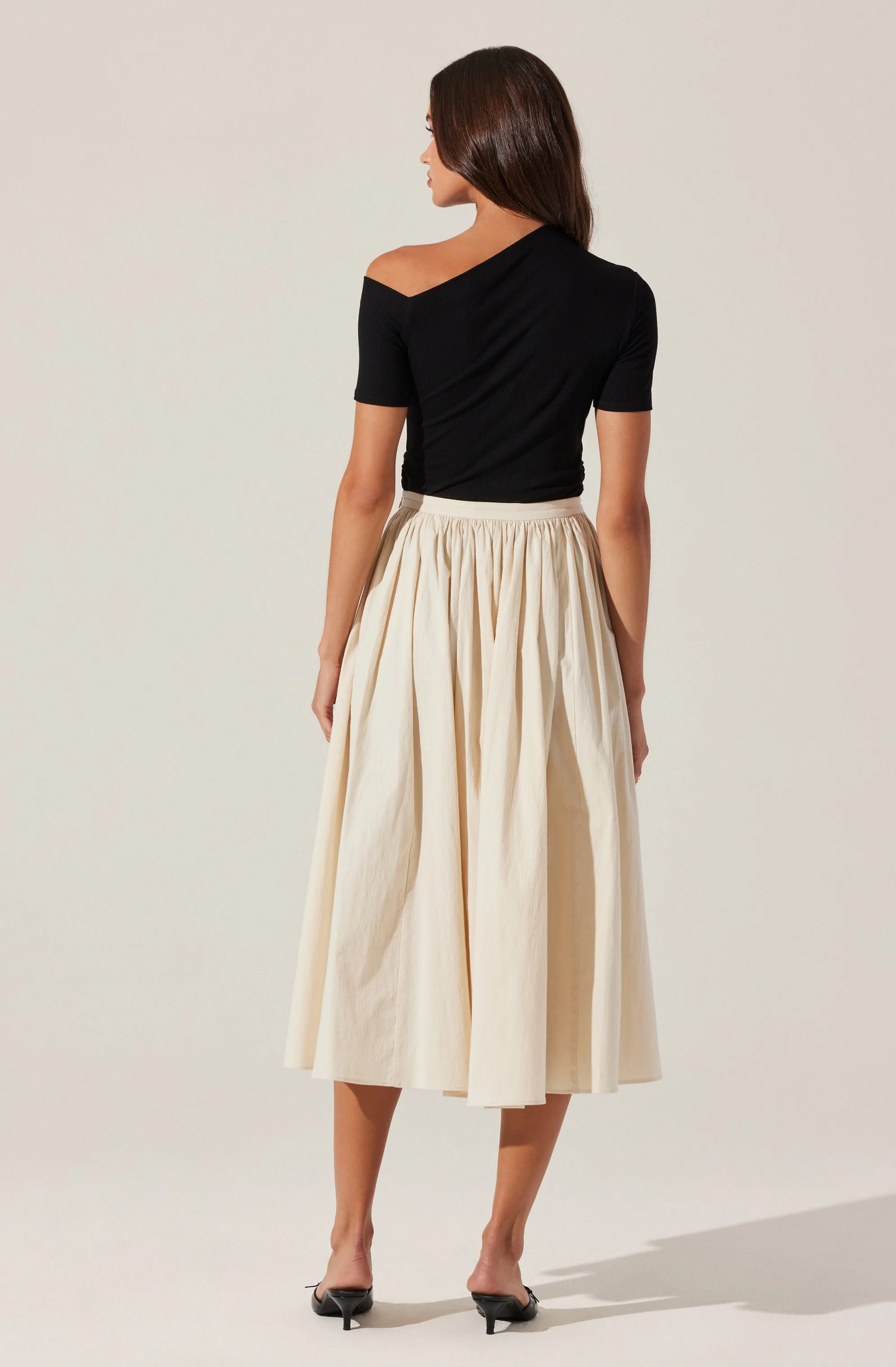 Ash Ribbed Off Shoulder Top - Image 4