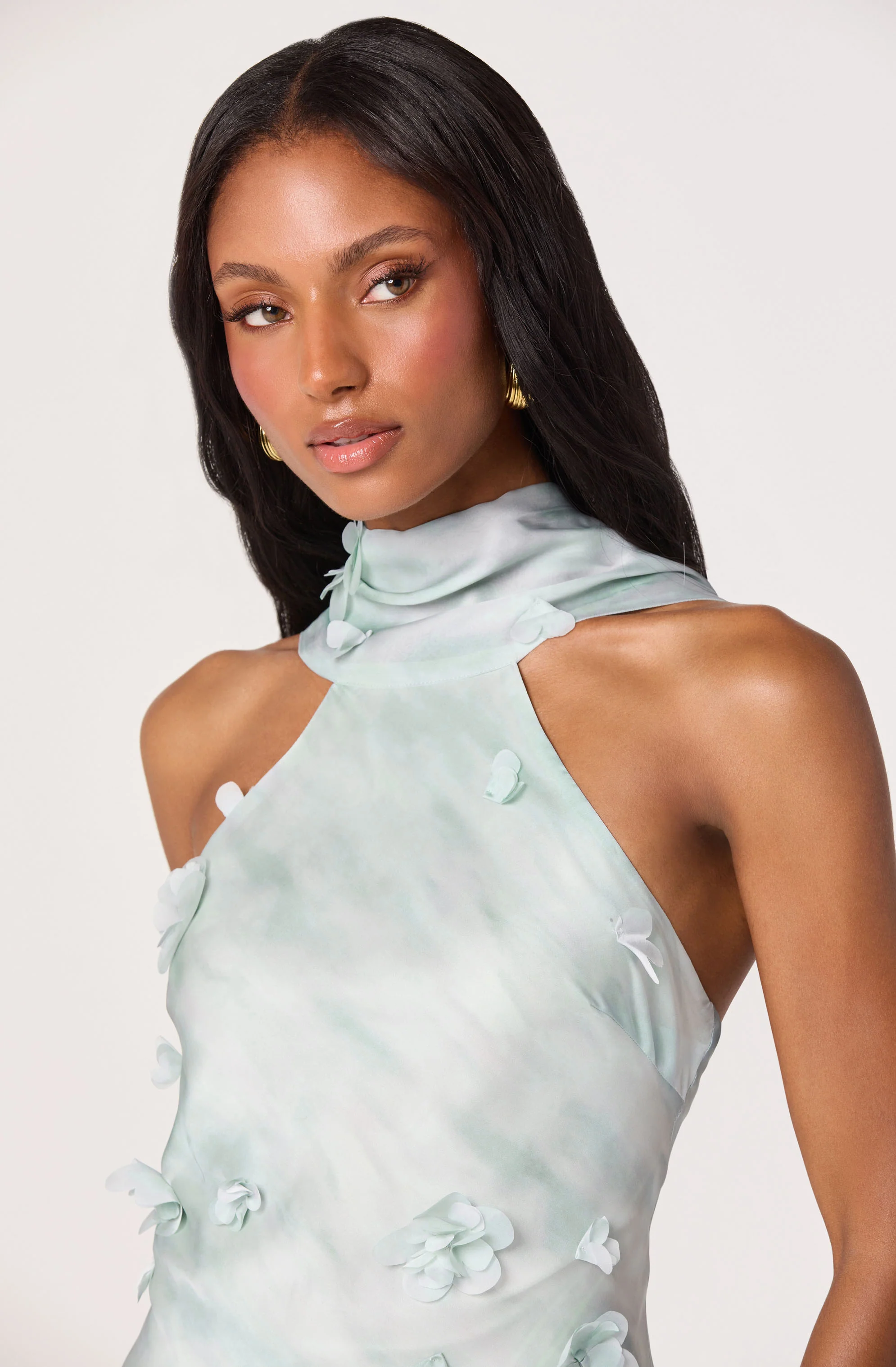 Ashley 3D Floral Maxi Dress - Image 3