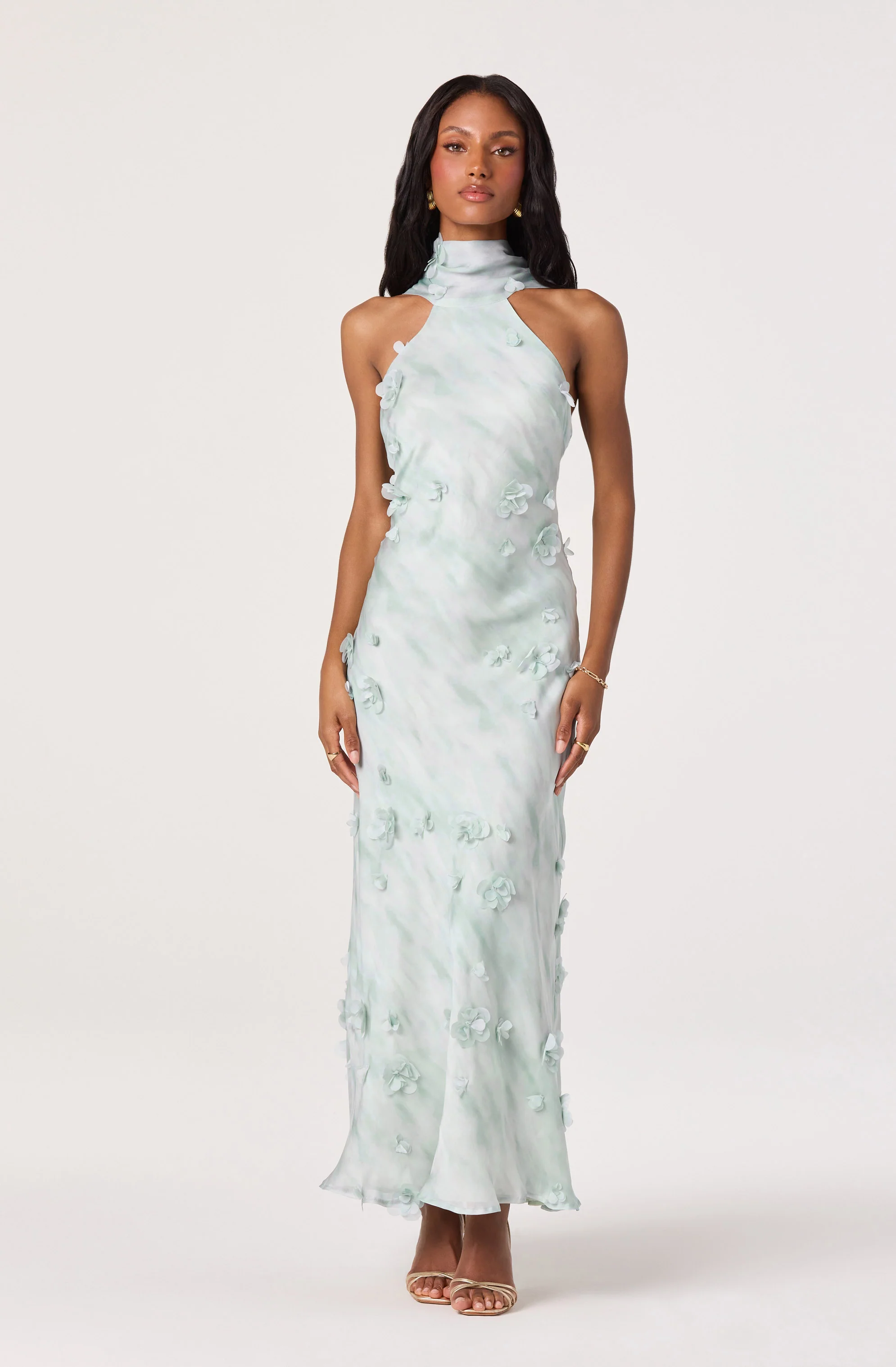 Ashley 3D Floral Maxi Dress - Image 5