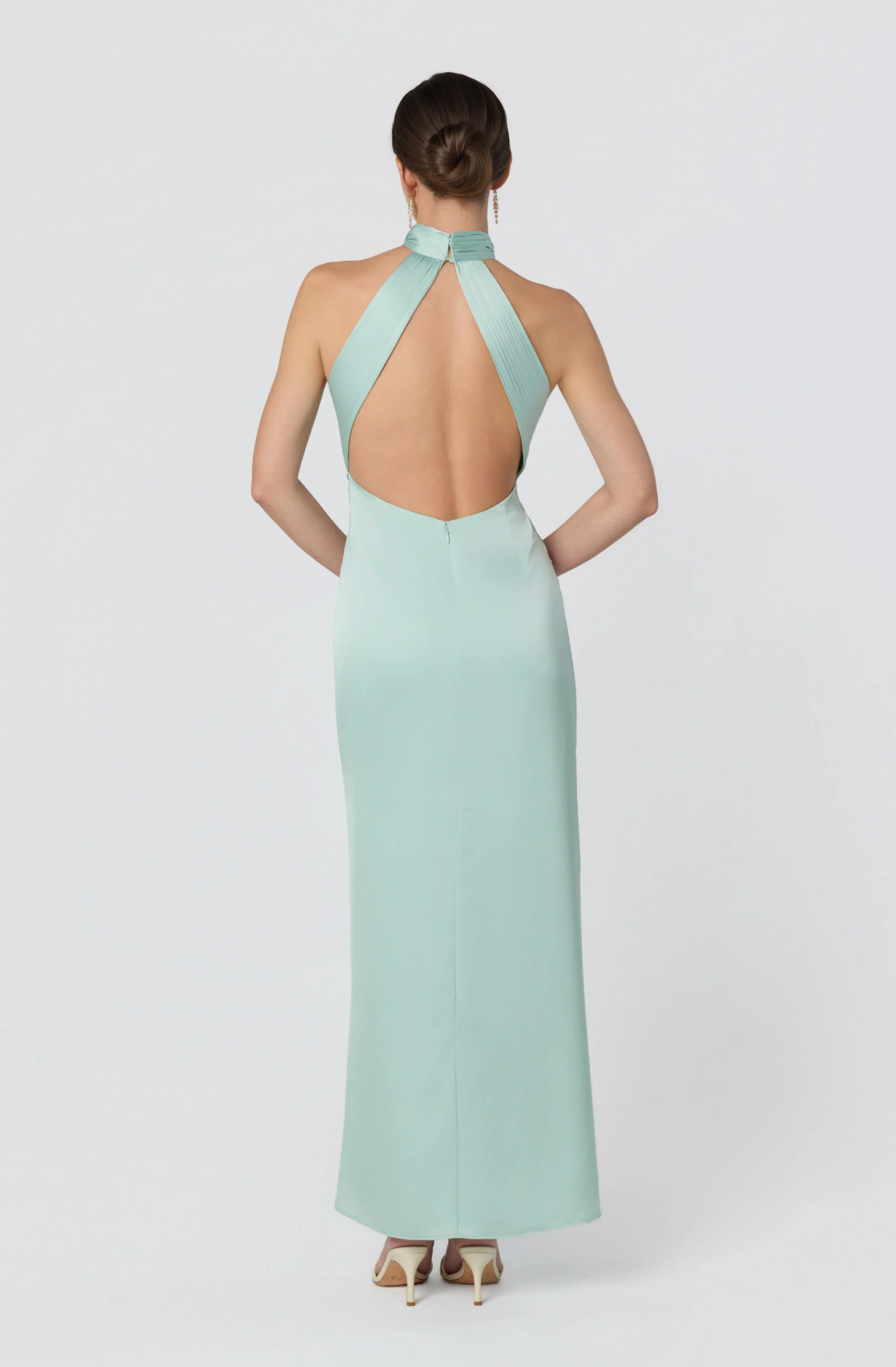 Aspen Twist Front Halter Maxi Dress - Image 12