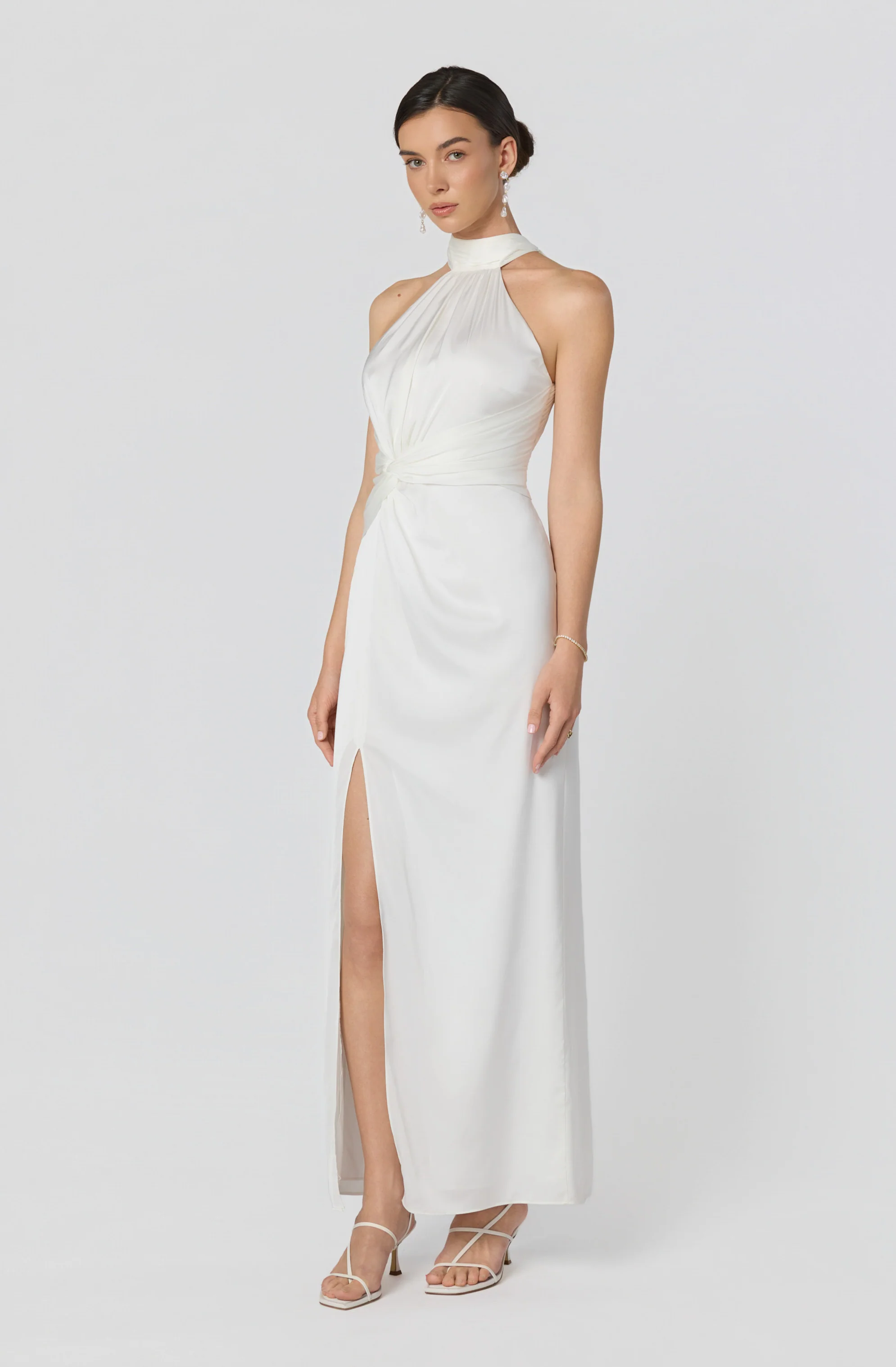 Aspen Twist Front Halter Maxi Dress - Image 13