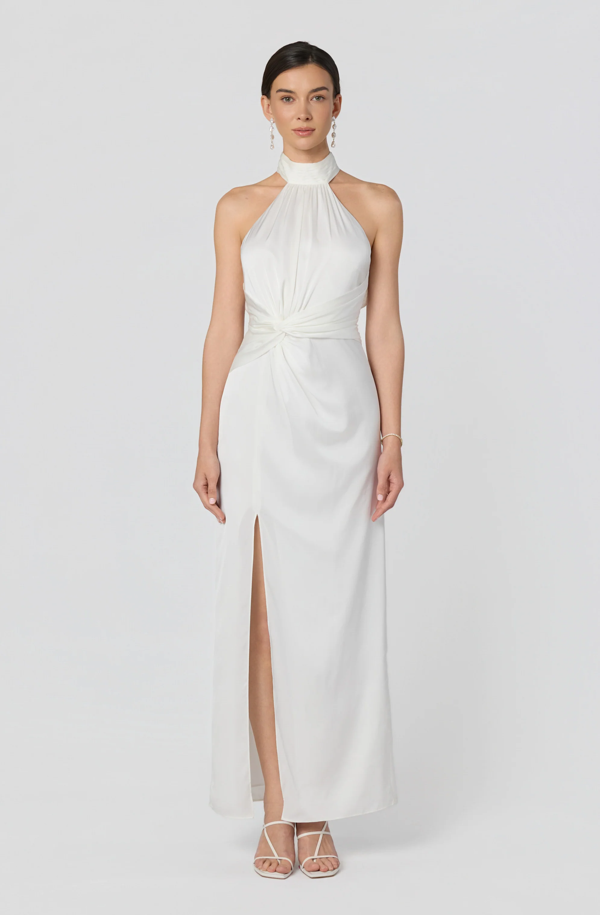 Aspen Twist Front Halter Maxi Dress - Image 14