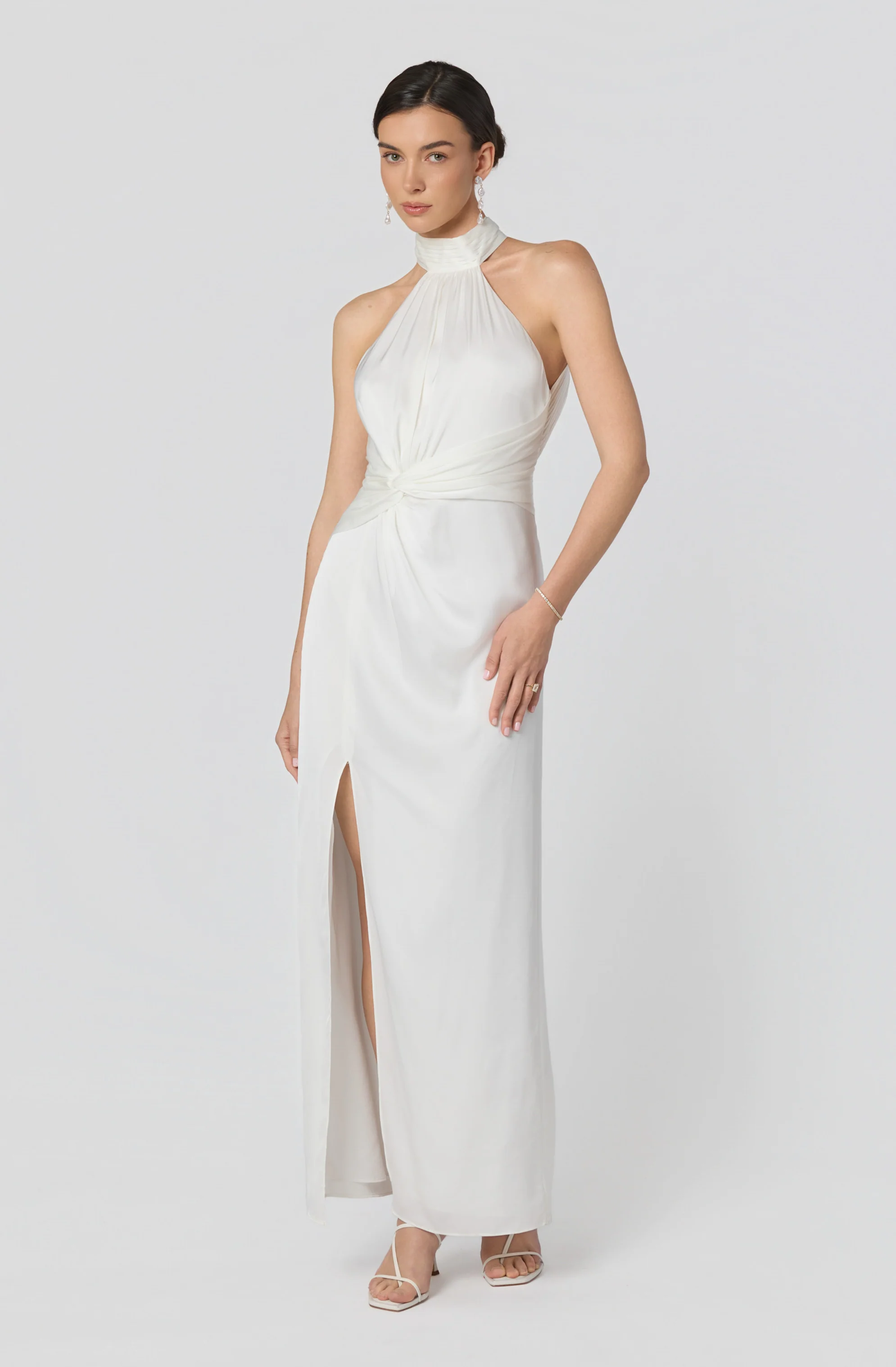 Aspen Twist Front Halter Maxi Dress - Image 16