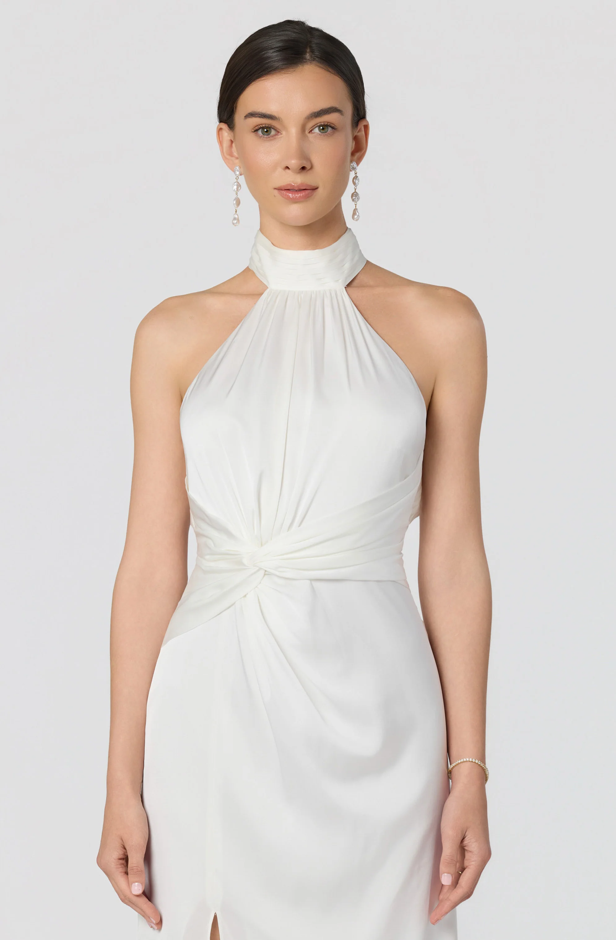 Aspen Twist Front Halter Maxi Dress - Image 17