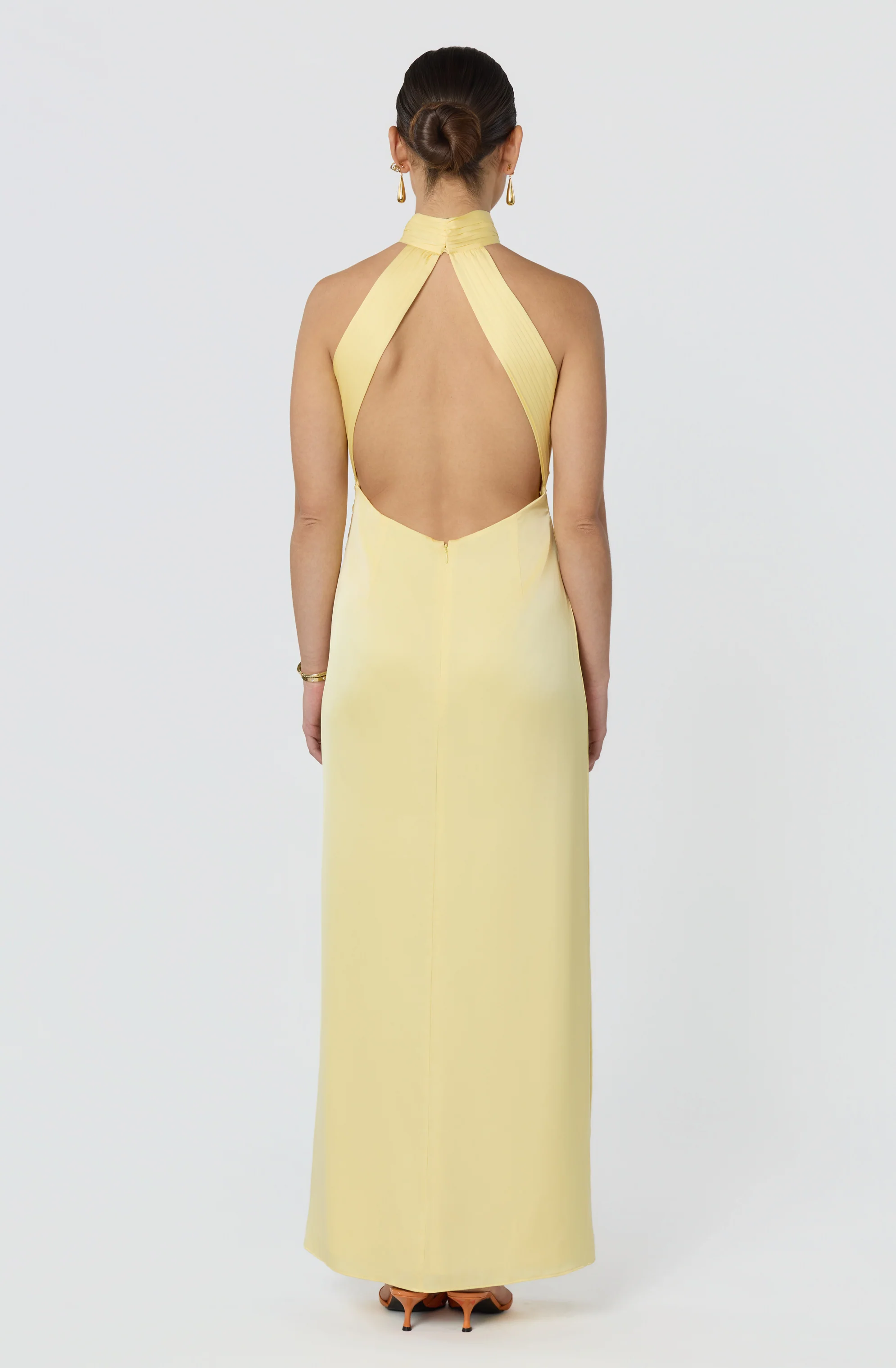 Aspen Twist Front Halter Maxi Dress - Image 3