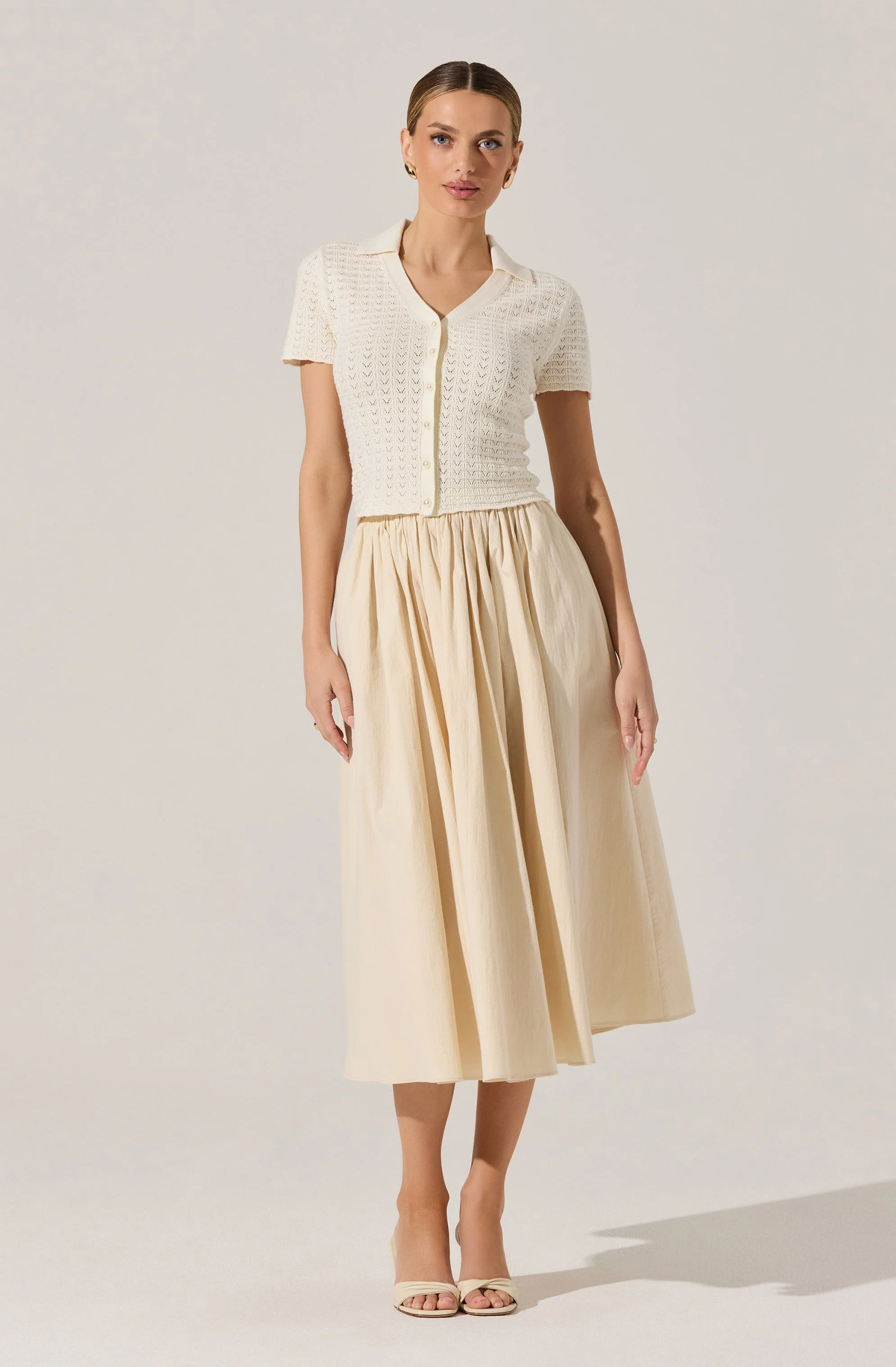 Attwell Pleated Midi Skirt - Image 3