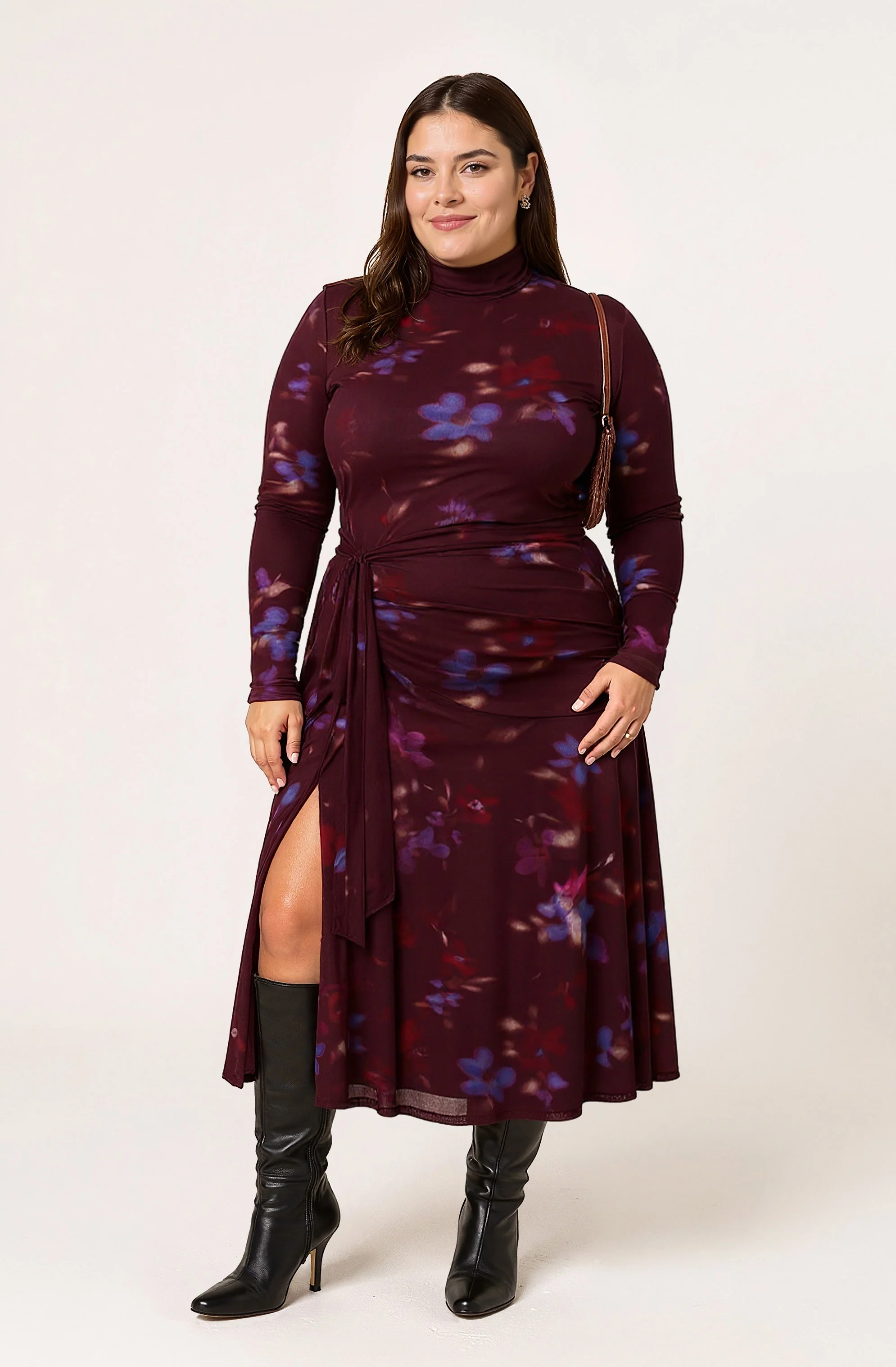 Aubriella Floral Mesh Midi Dress - Image 10