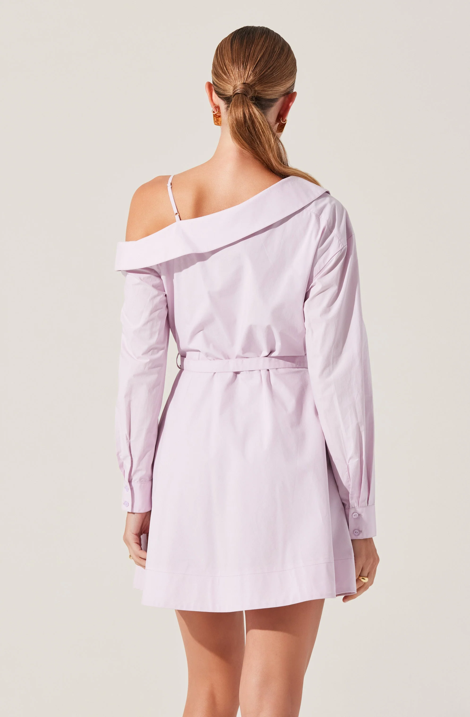 Aveni Off Shoulder Mini Shirt Dress - Image 2