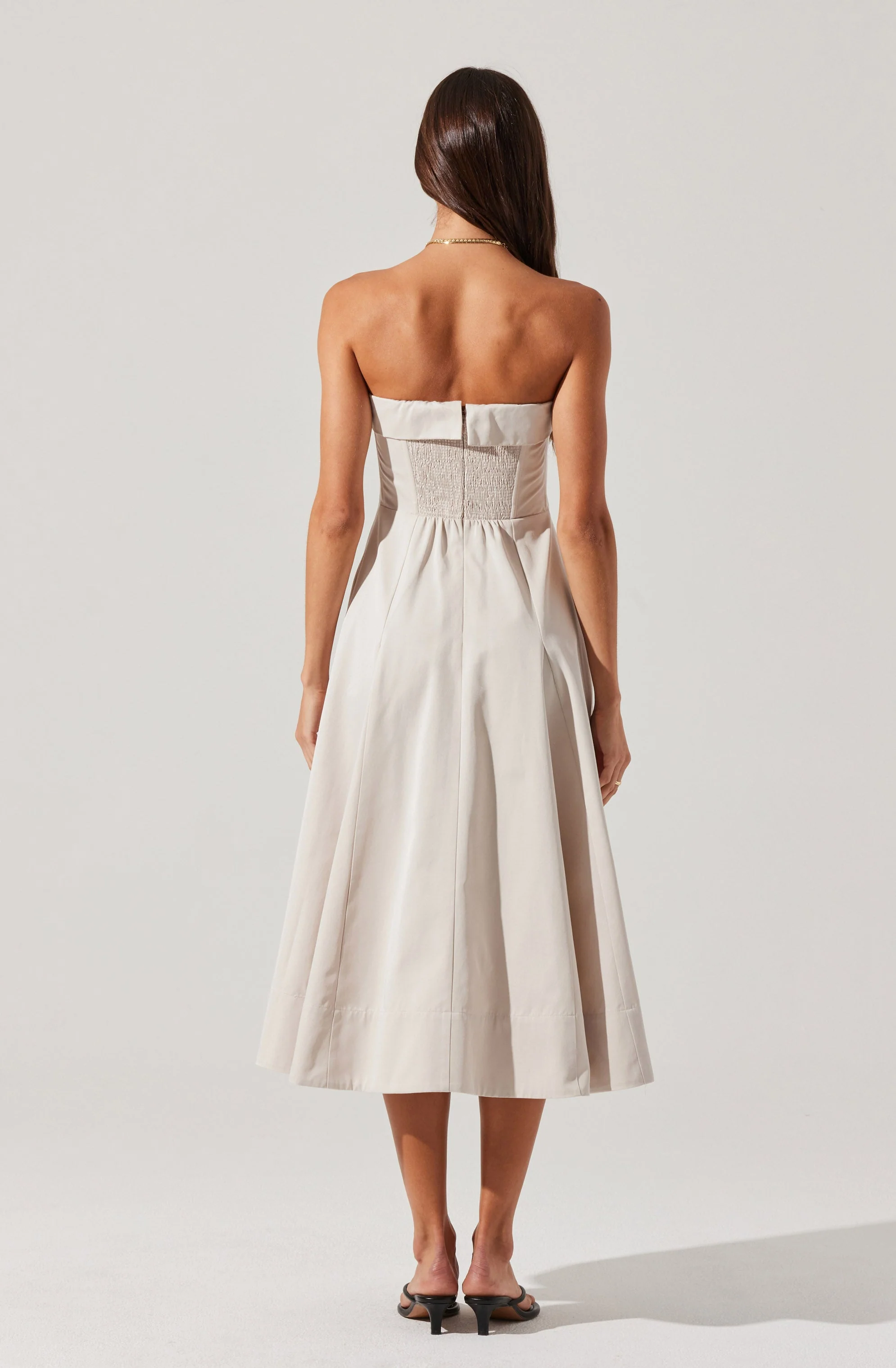 Ayeri Strapless Midi Dress - Image 4