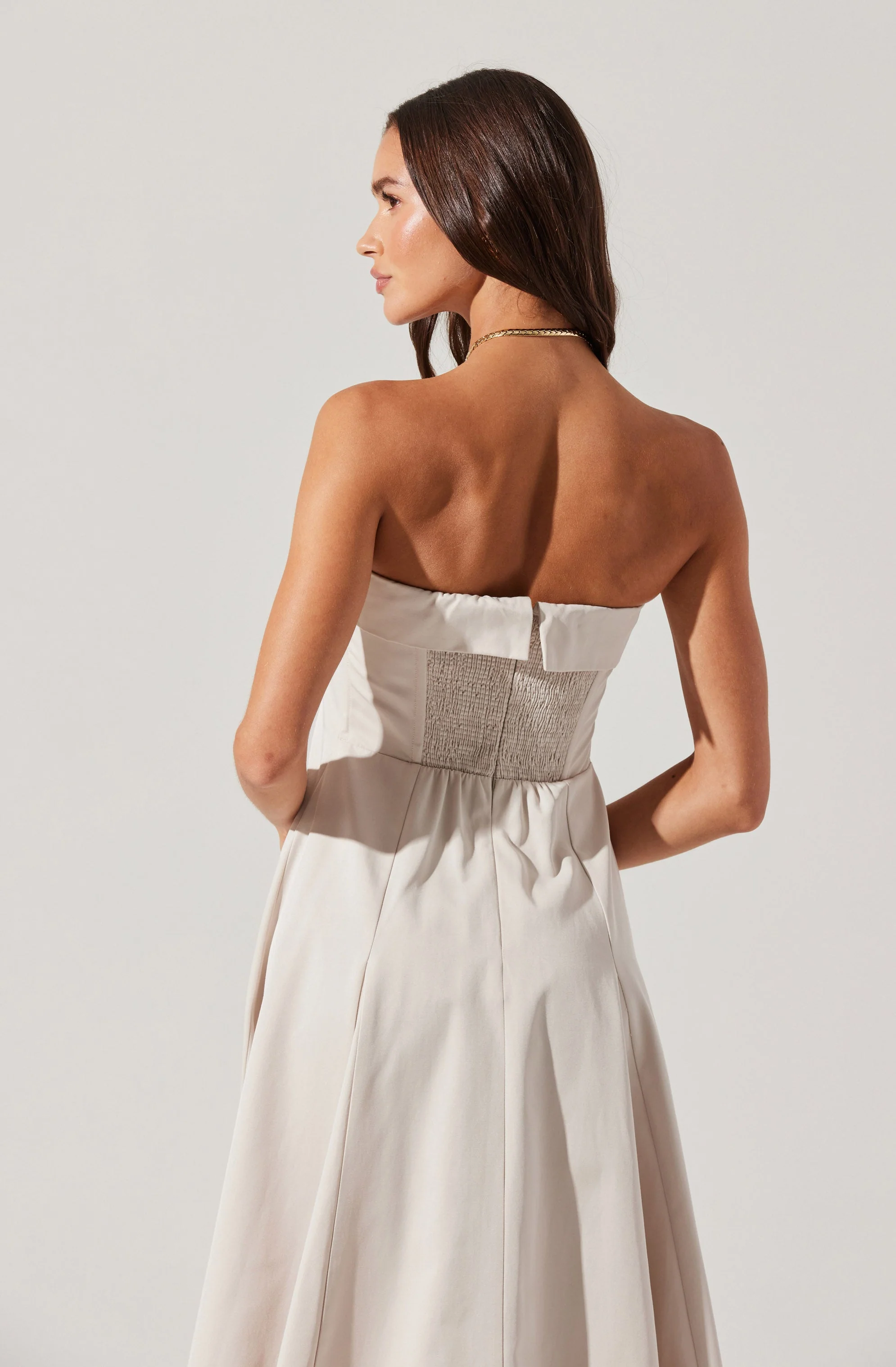 Ayeri Strapless Midi Dress - Image 6