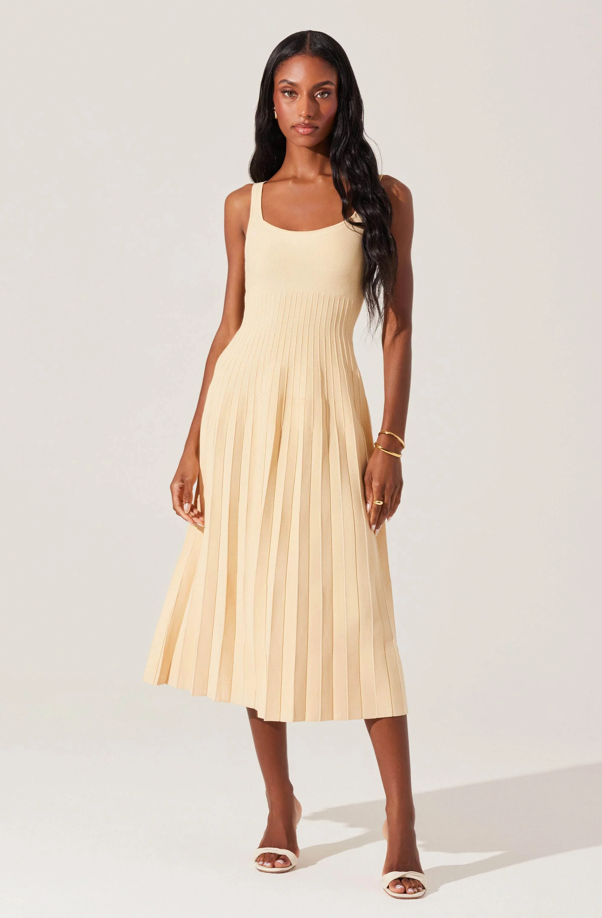 Aylin Pleated Midi Sweater Dress - Image 7