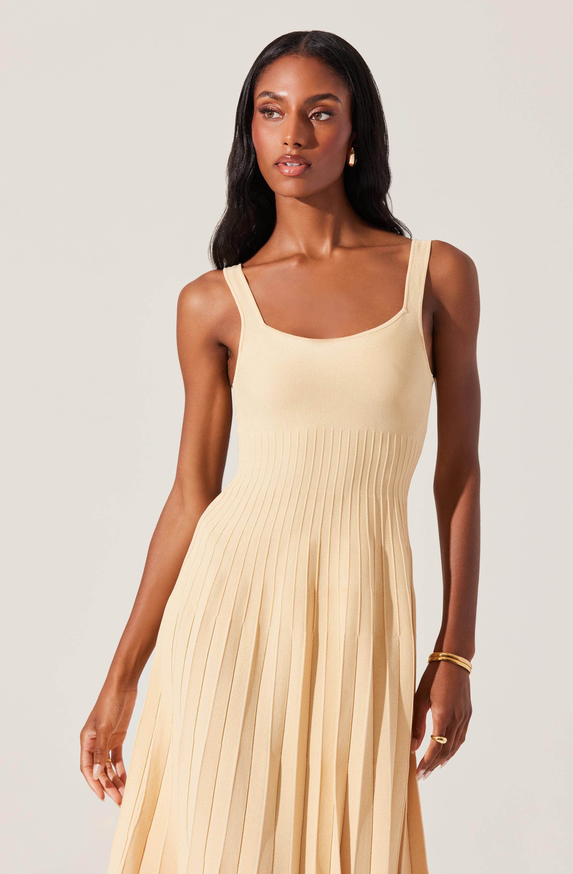 Aylin Pleated Midi Sweater Dress - Image 9