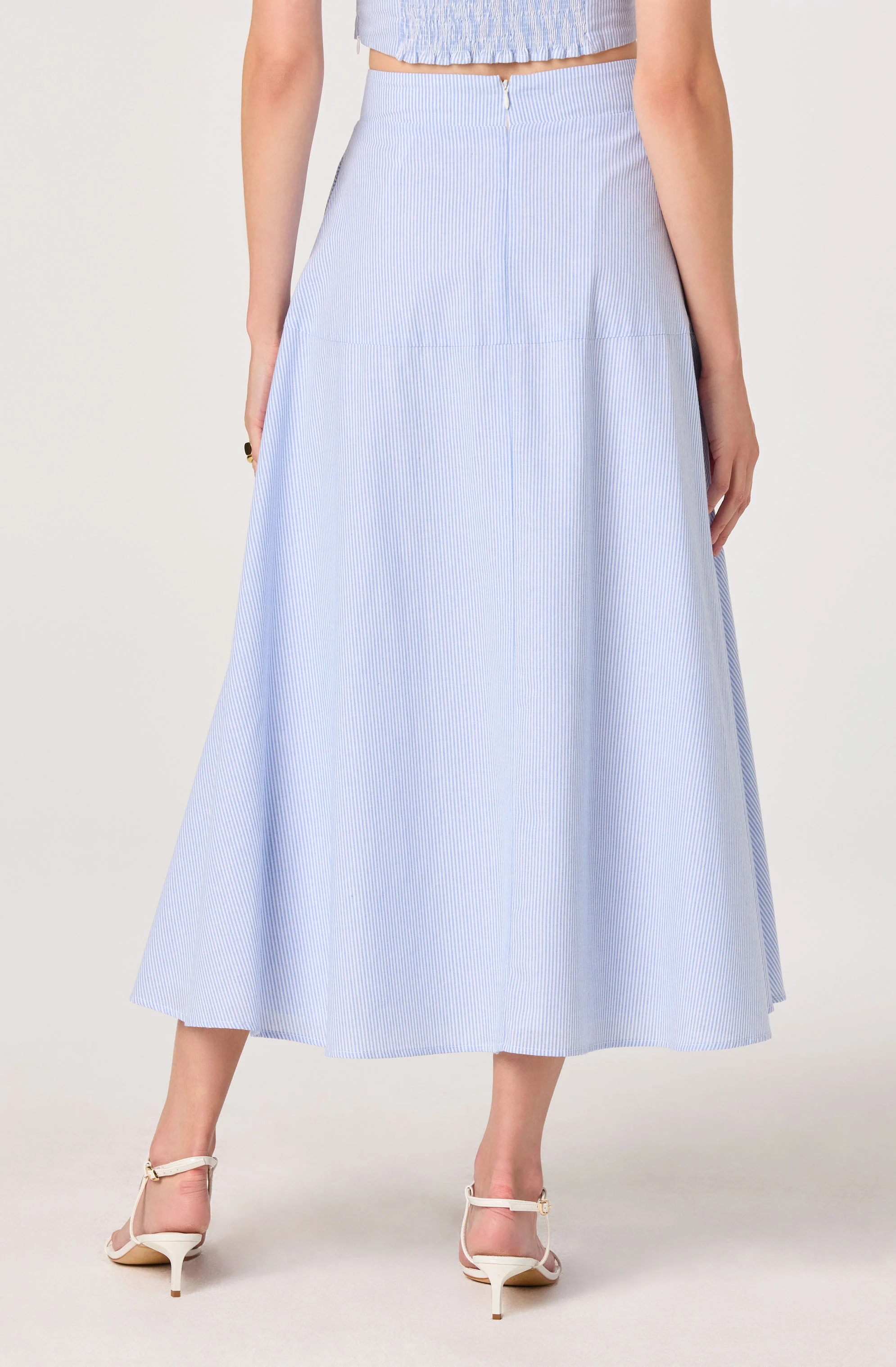 Azzura Striped Midi Skirt - Image 3