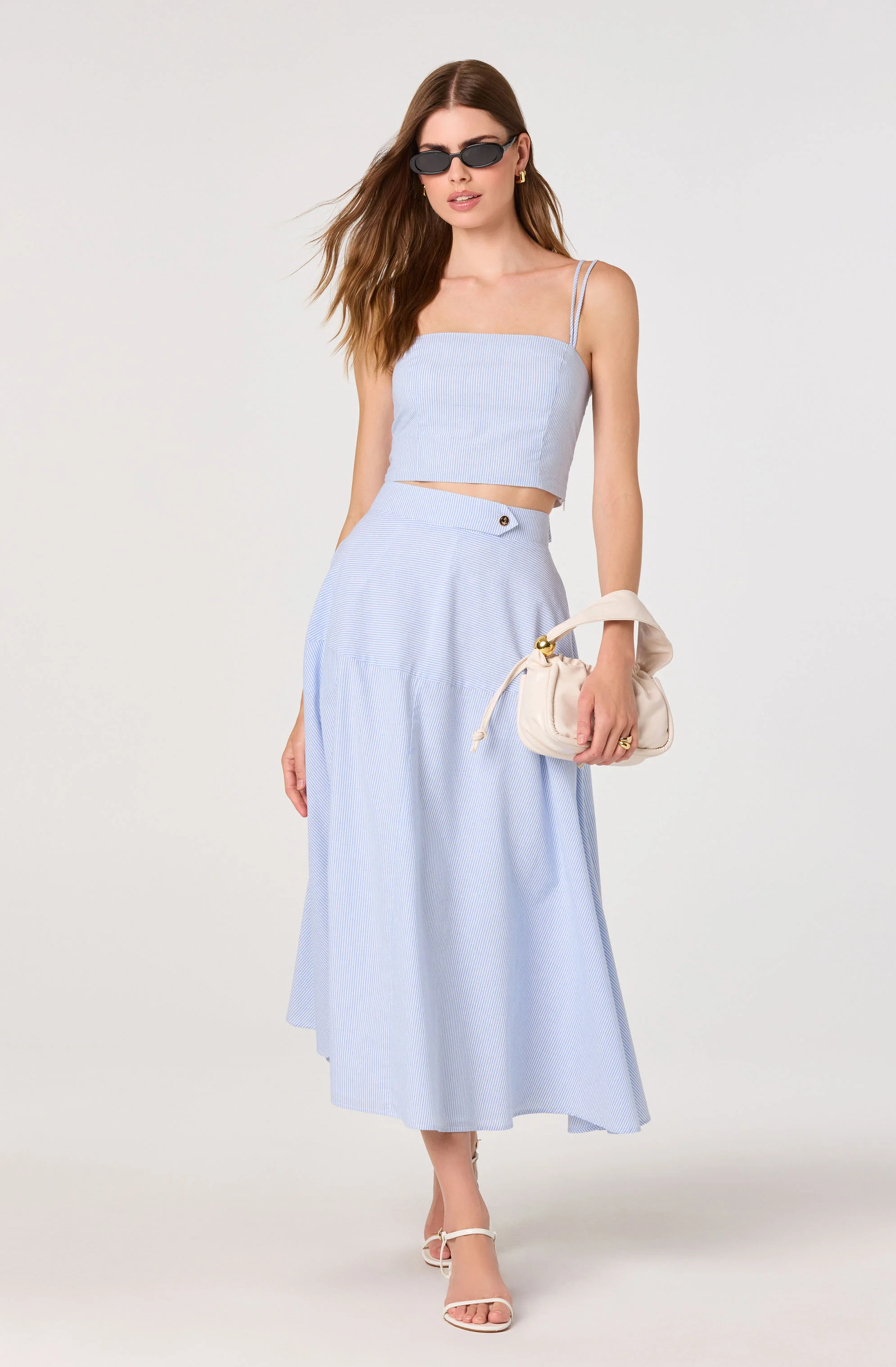 Azzura Striped Midi Skirt - Image 4