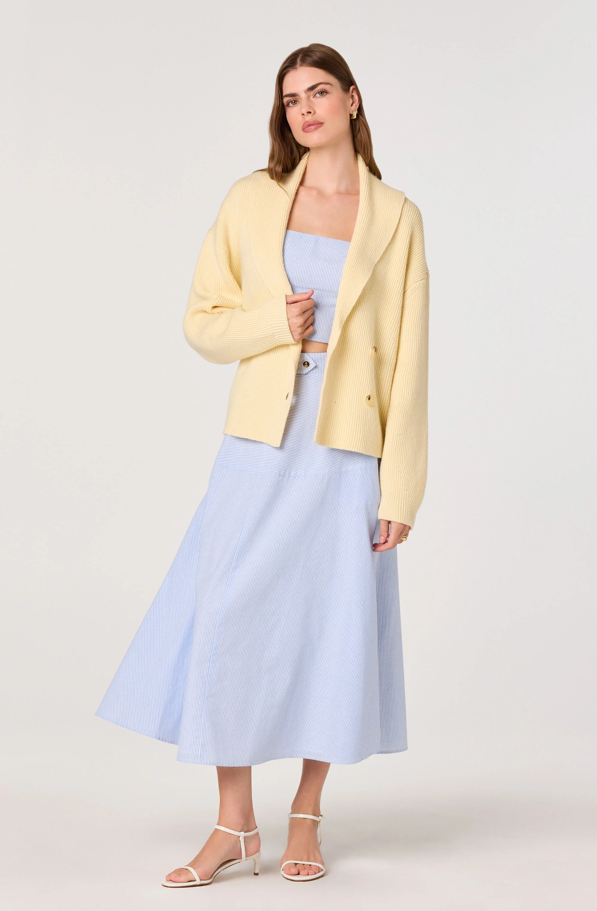 Azzura Striped Midi Skirt - Image 5