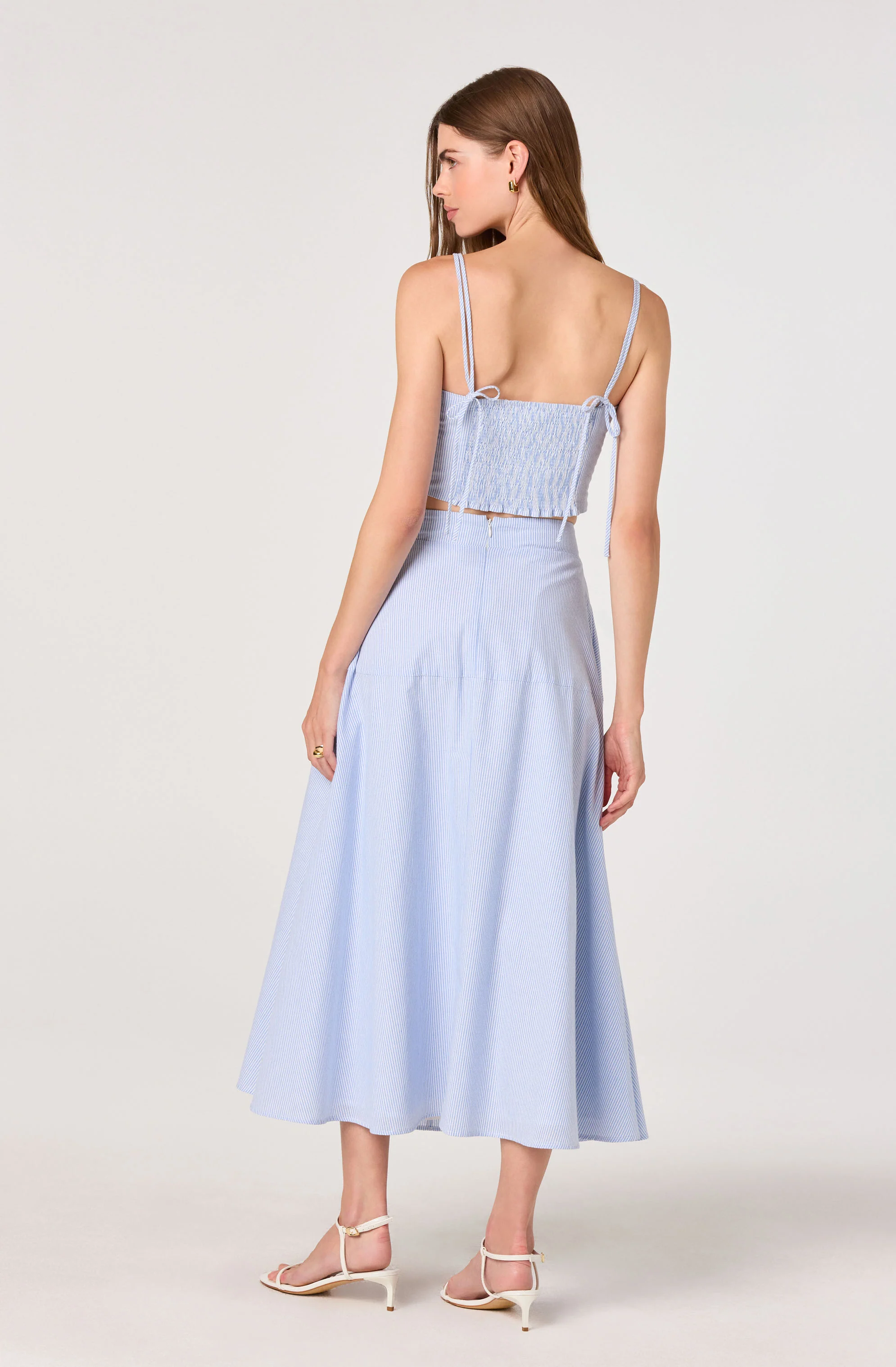 Azzura Striped Double Strap Crop Top - Image 3