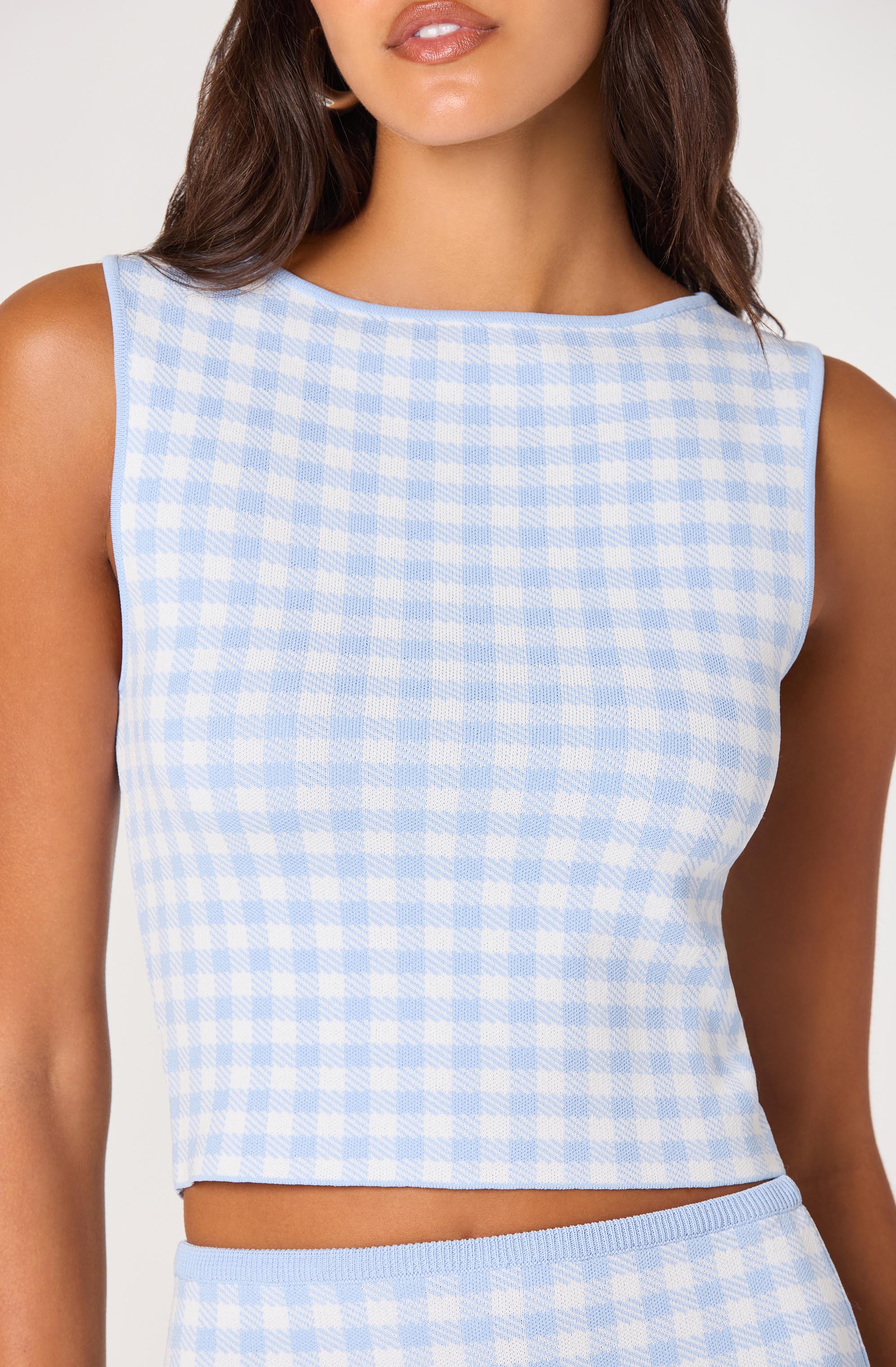 Babbett Gingham Knit Top - Image 5