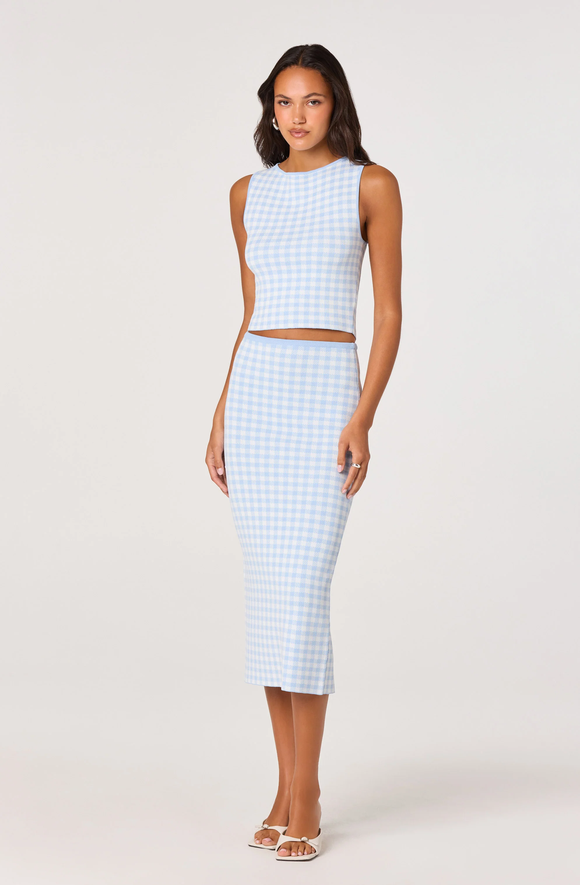 Babbett Gingham Knit Top - Image 6