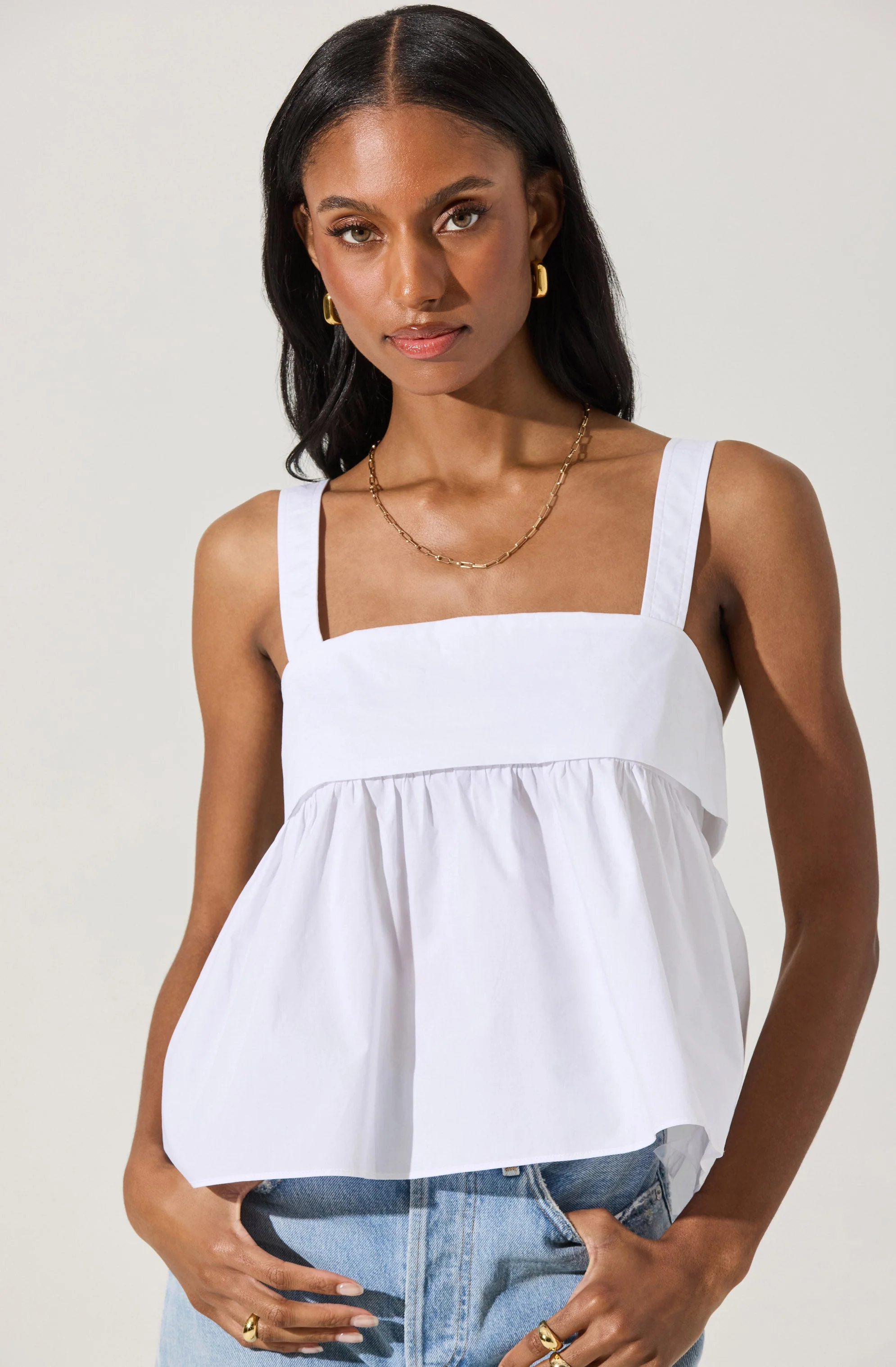 Square Neck Babydoll Top - Image 13