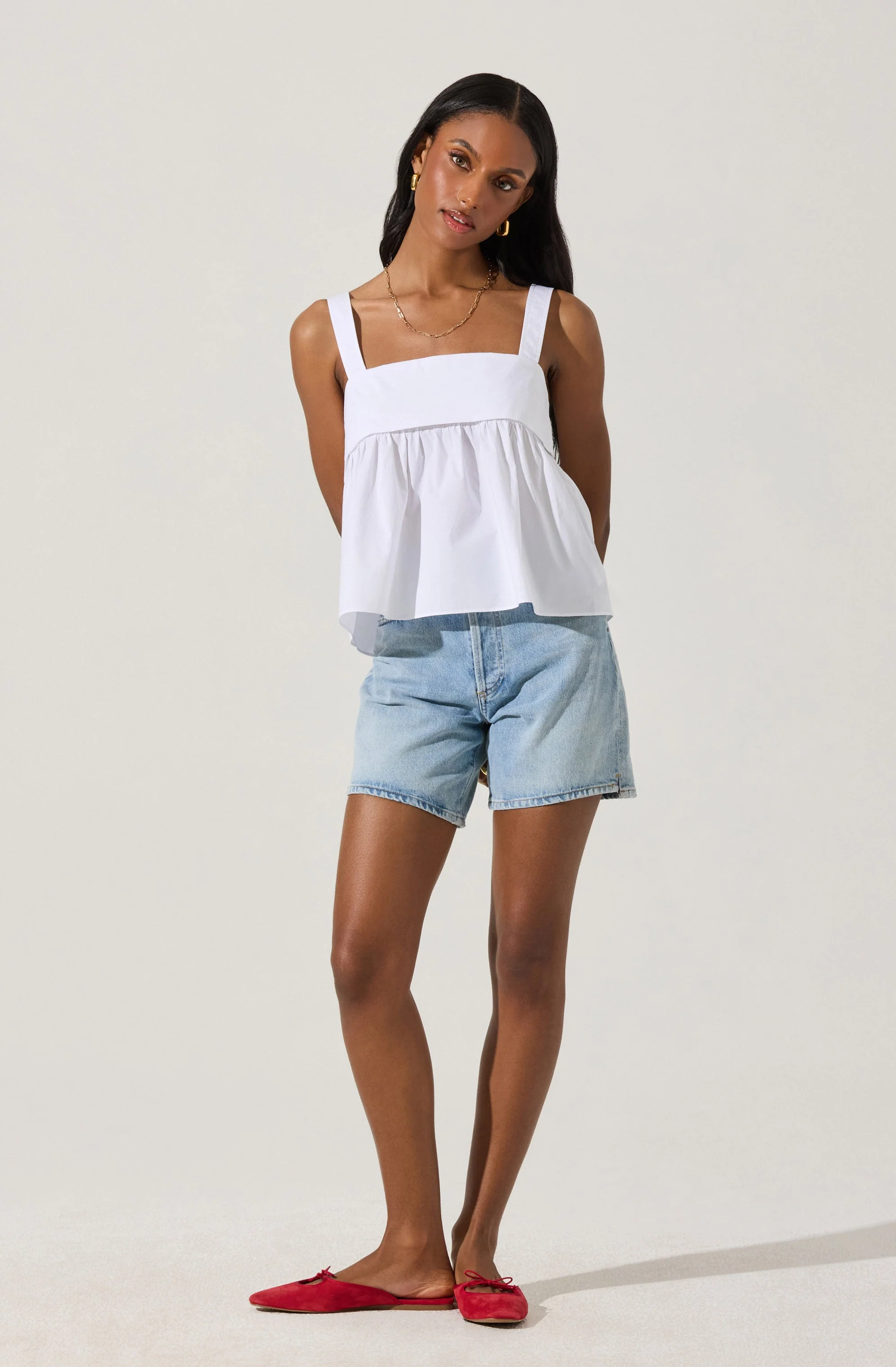 Square Neck Babydoll Top - Image 14