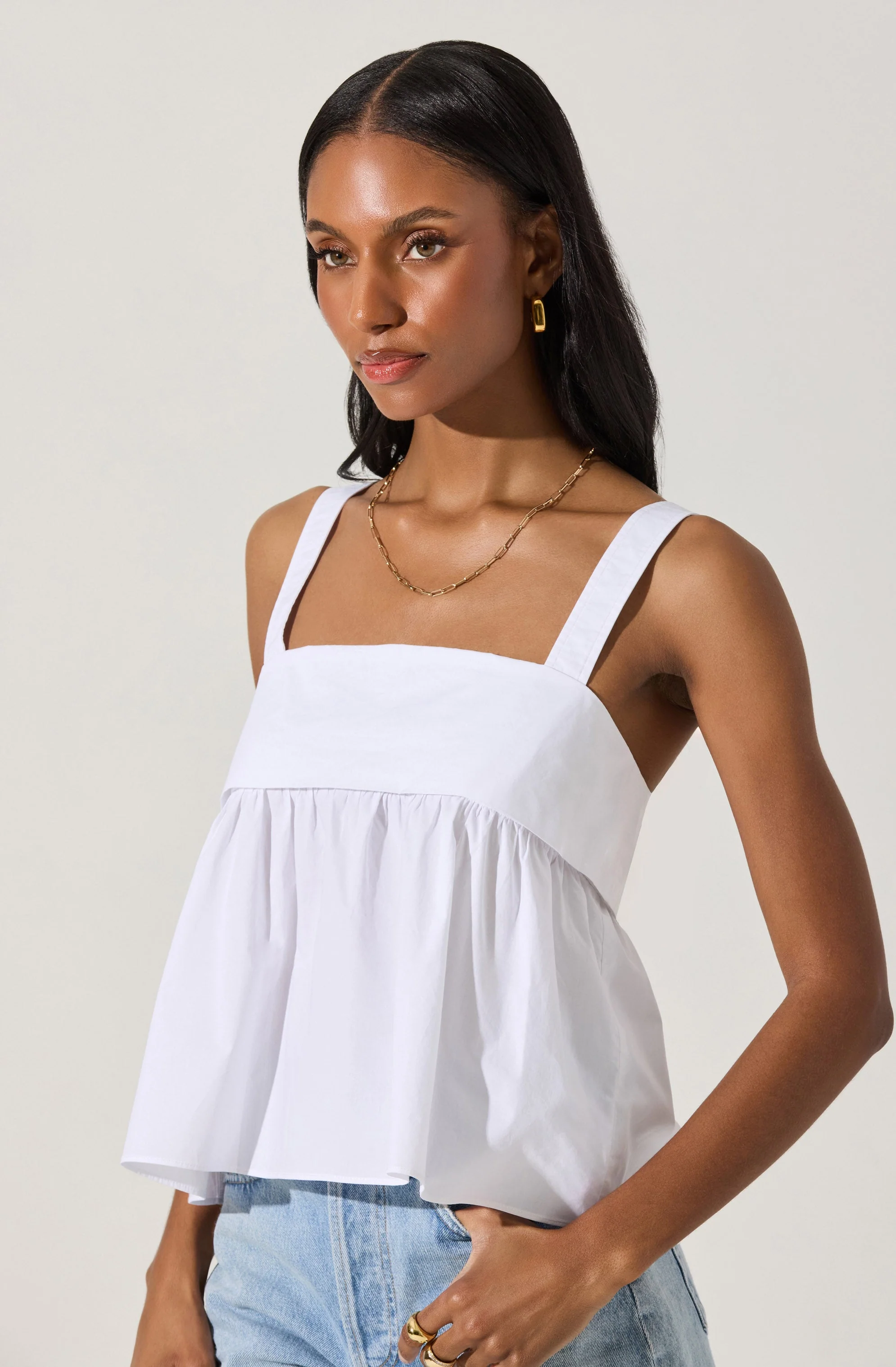 Square Neck Babydoll Top - Image 16