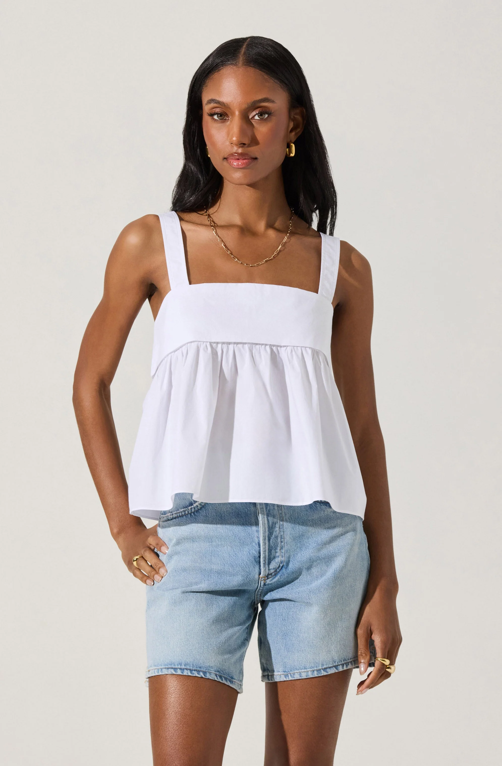 Square Neck Babydoll Top - Image 17