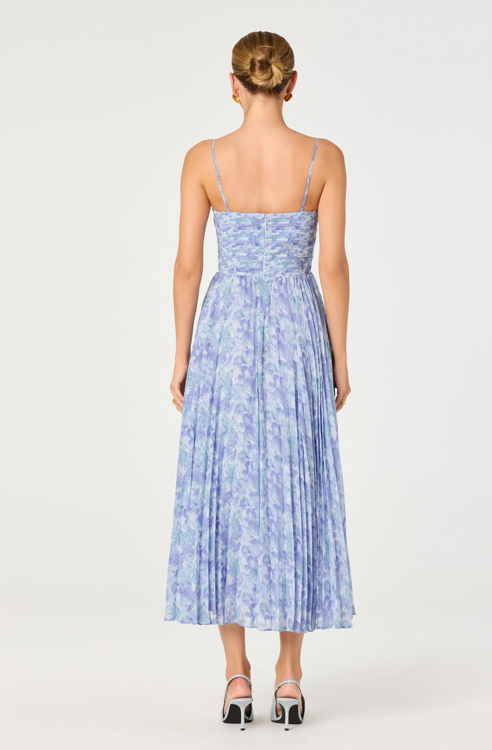 Bayley Floral Pleated Maxi Dress - Image 12