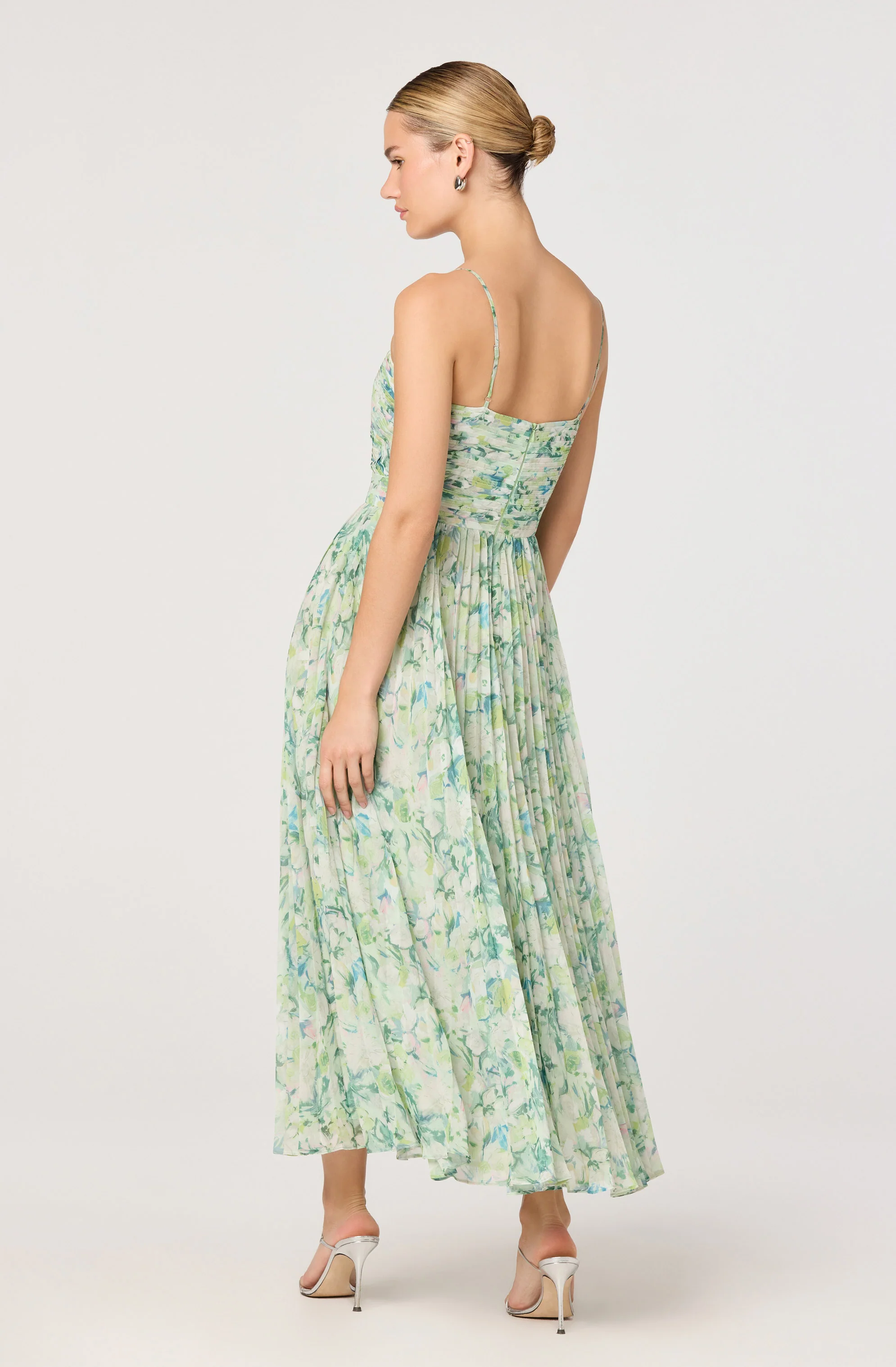 Bayley Floral Pleated Maxi Dress - Image 15