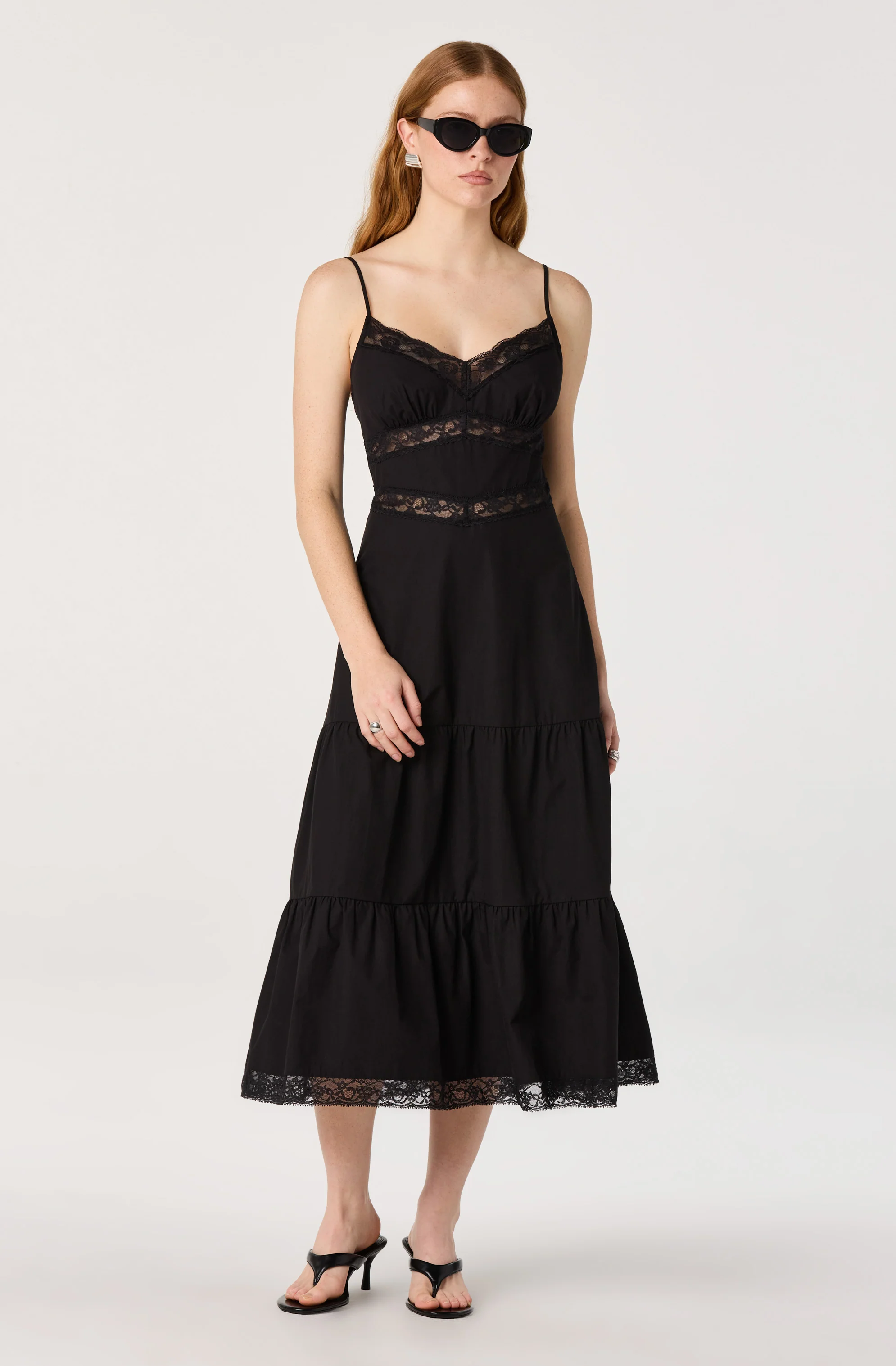 Berenice Lace Trim Midi Dress - Image 5