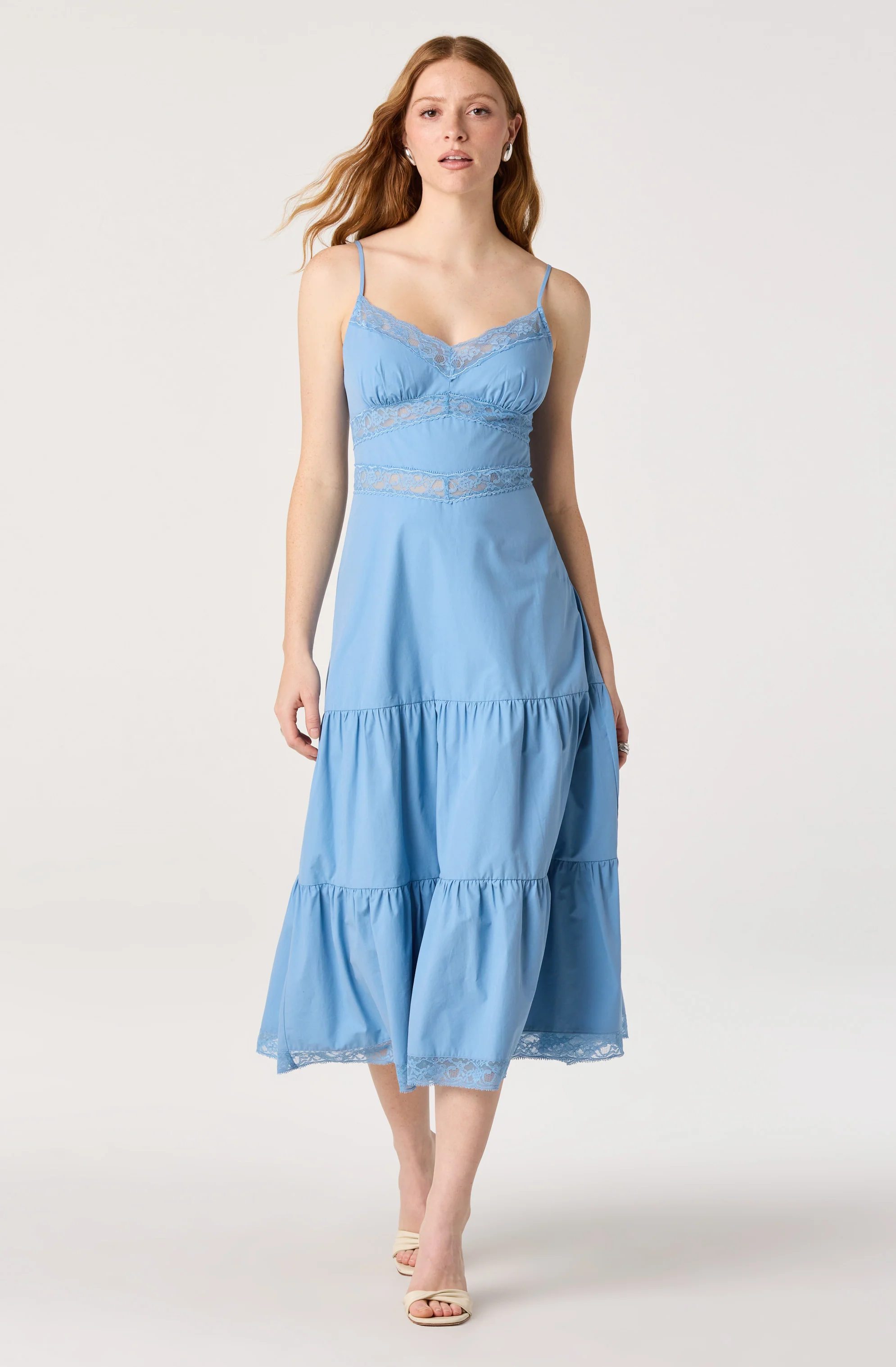Berenice Lace Trim Midi Dress - Image 7