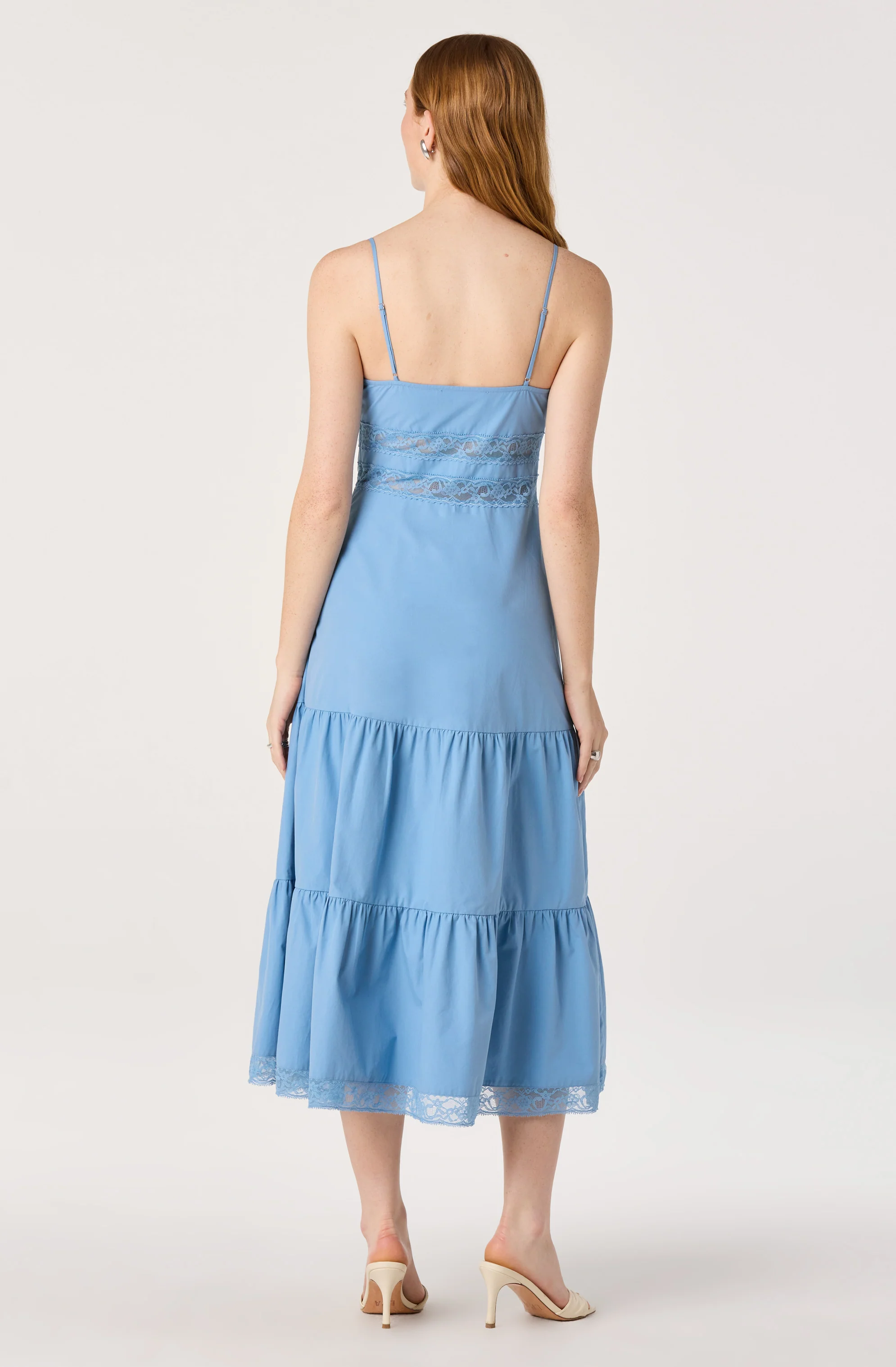 Berenice Lace Trim Midi Dress - Image 9