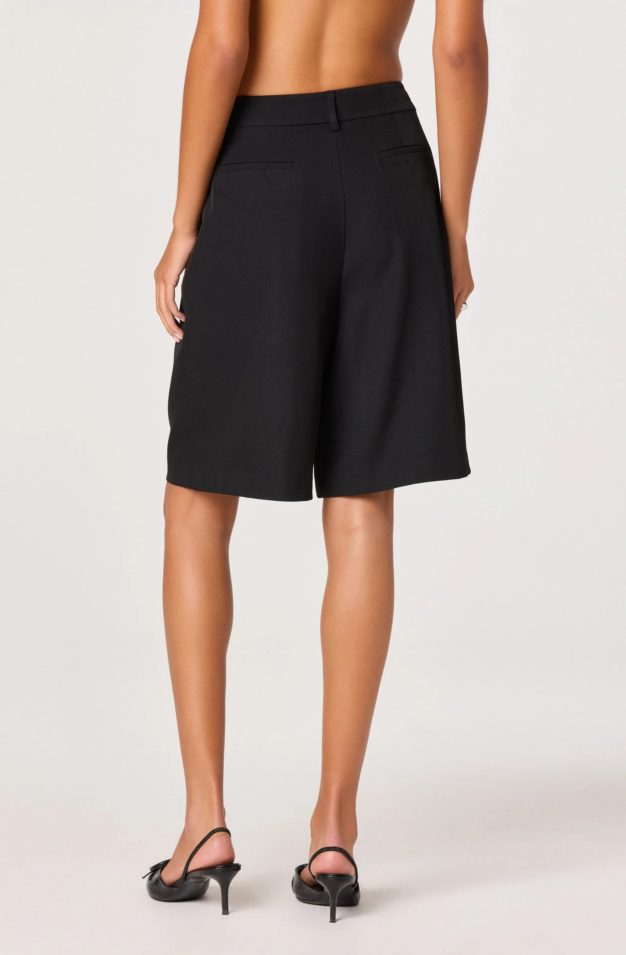 Pleat Front Tailored Bermuda Shorts - Image 2