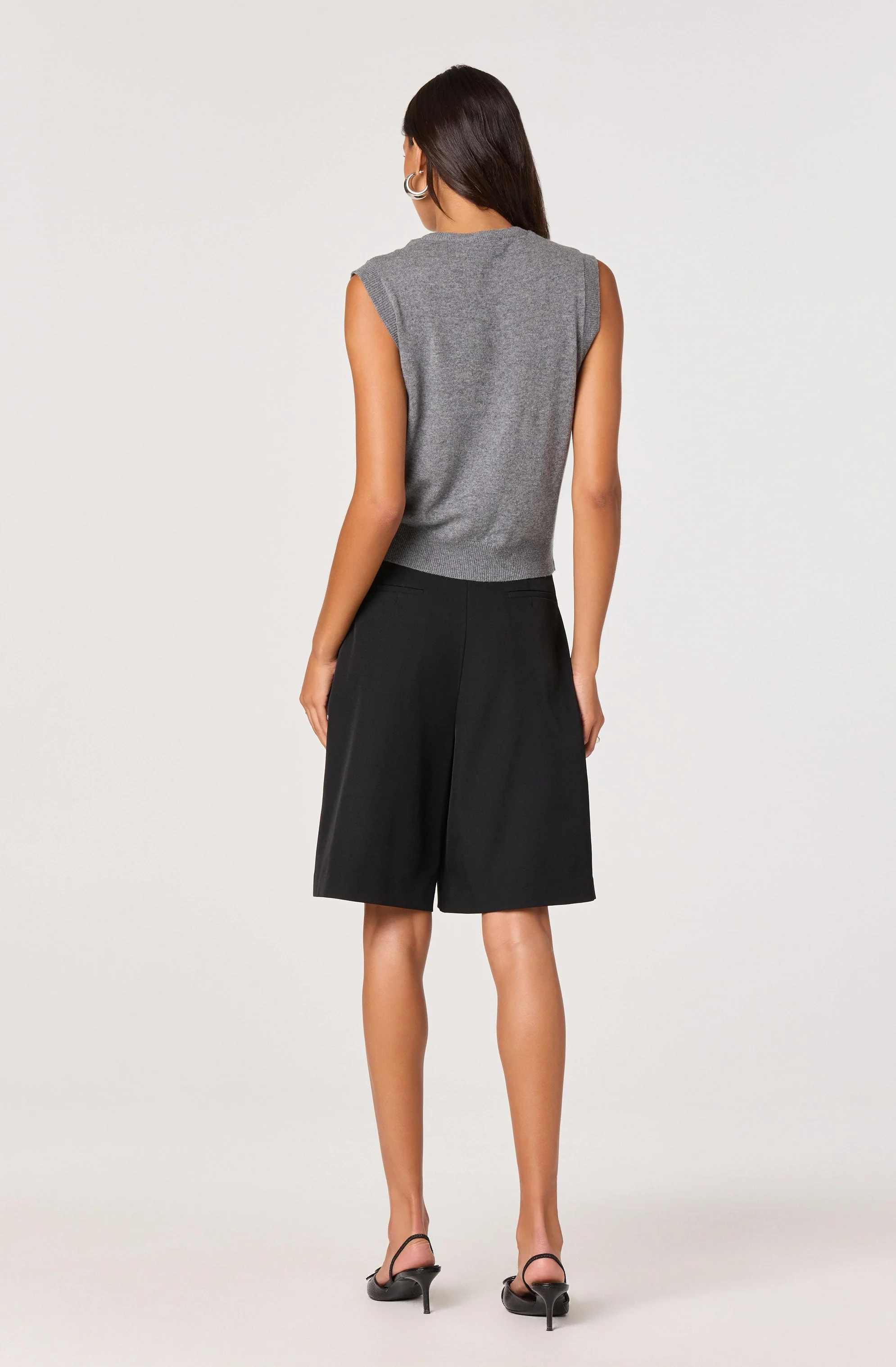 Pleat Front Tailored Bermuda Shorts - Image 4