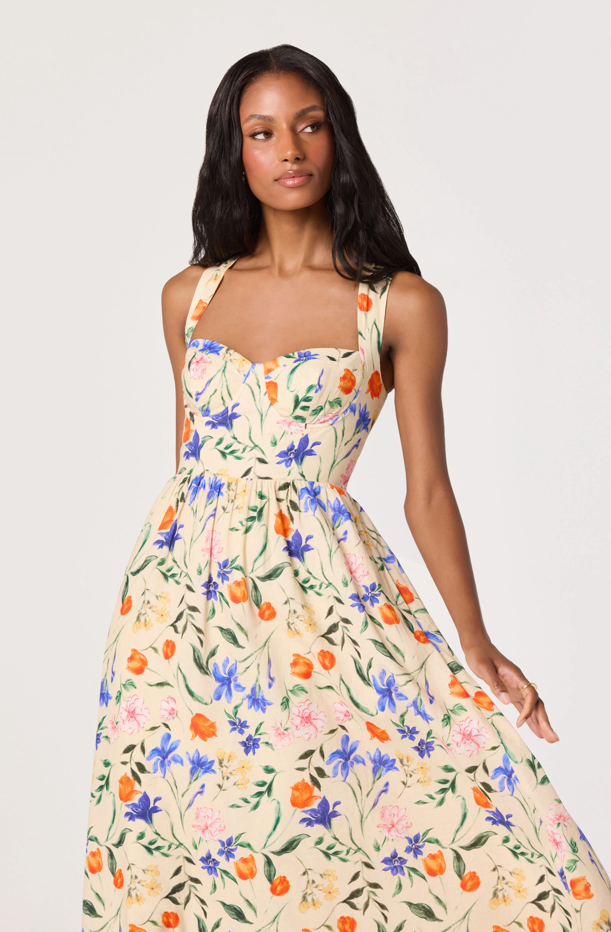 Beryl Garden Floral Midi Dress - Image 10