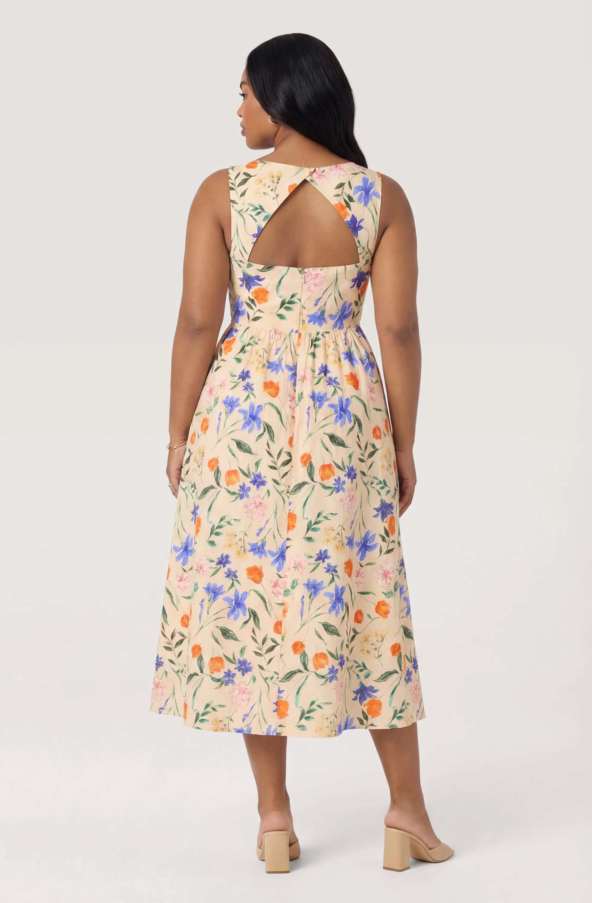 Beryl Garden Floral Midi Dress - Image 15