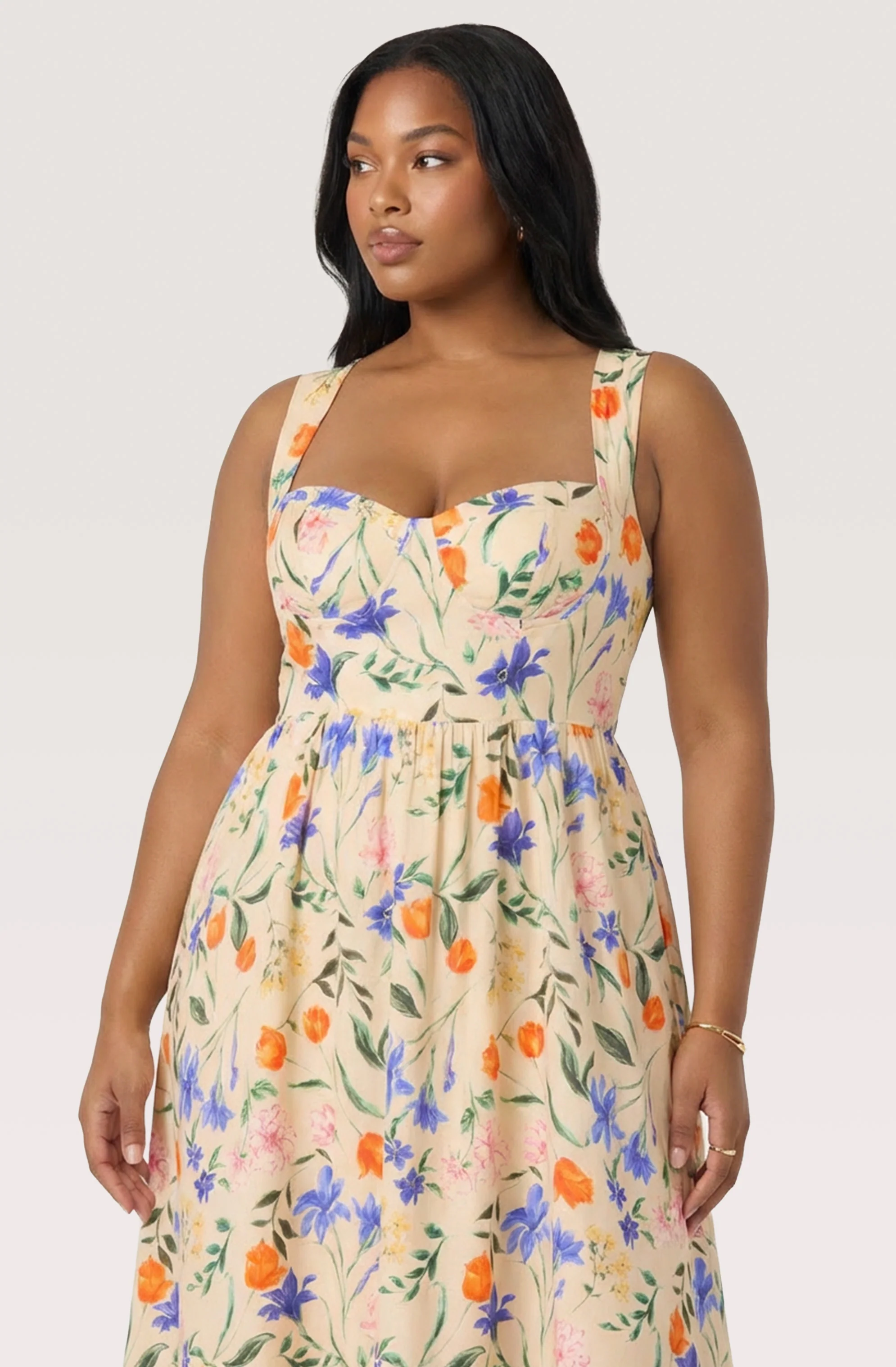 Beryl Garden Floral Midi Dress - Image 16