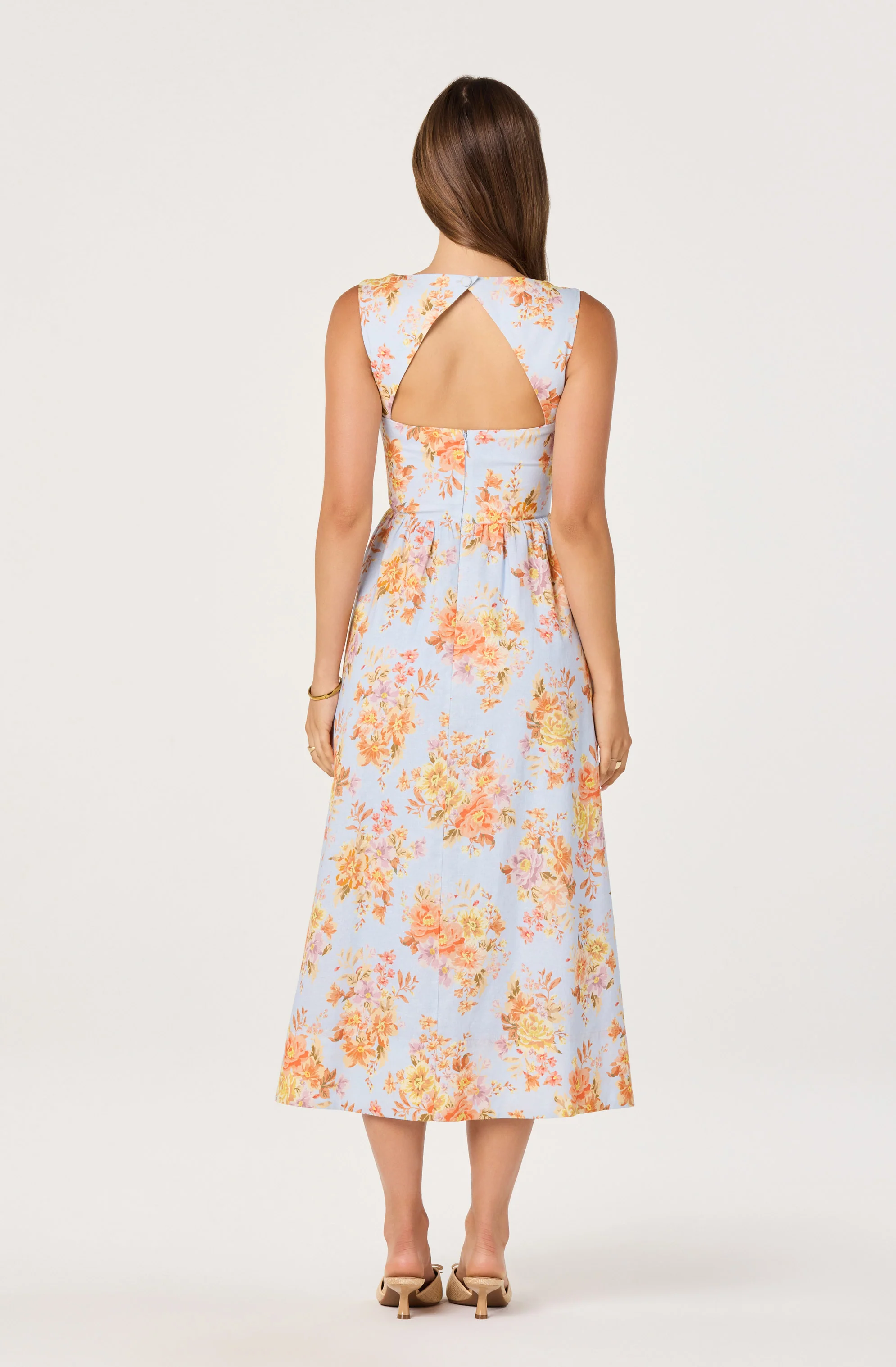 Beryl Garden Floral Midi Dress - Image 6