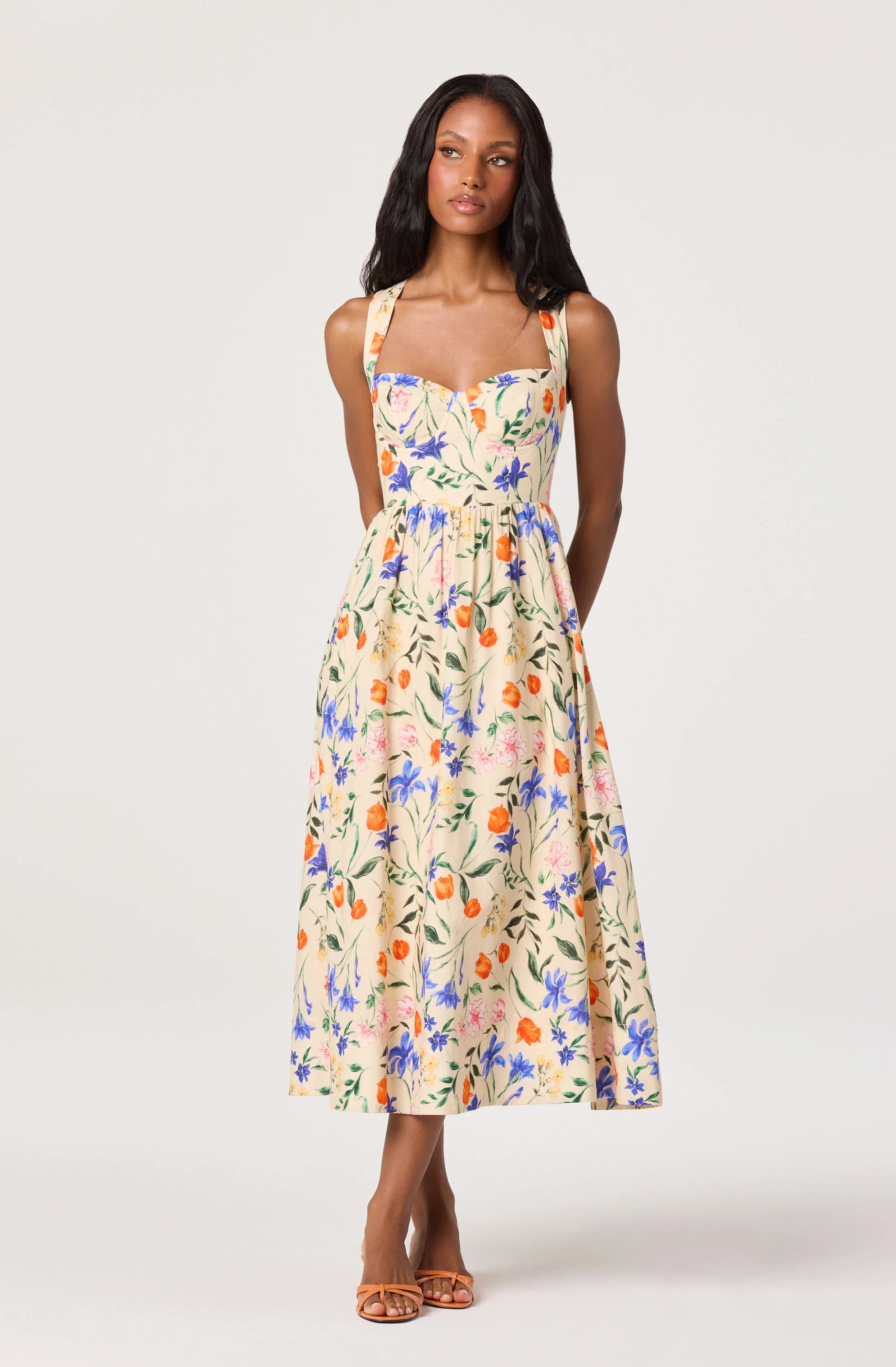 Beryl Garden Floral Midi Dress - Image 7