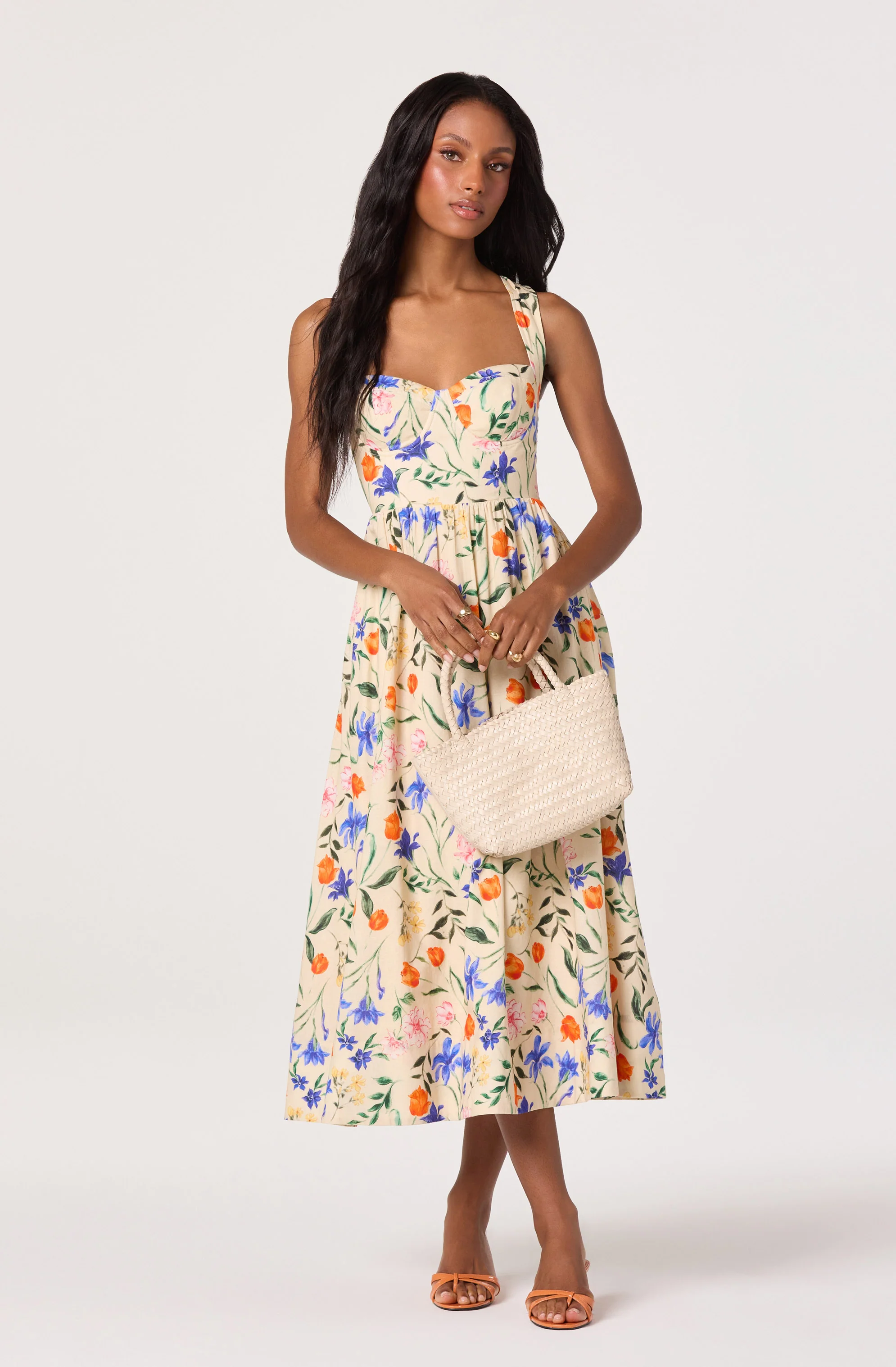 Beryl Garden Floral Midi Dress - Image 8