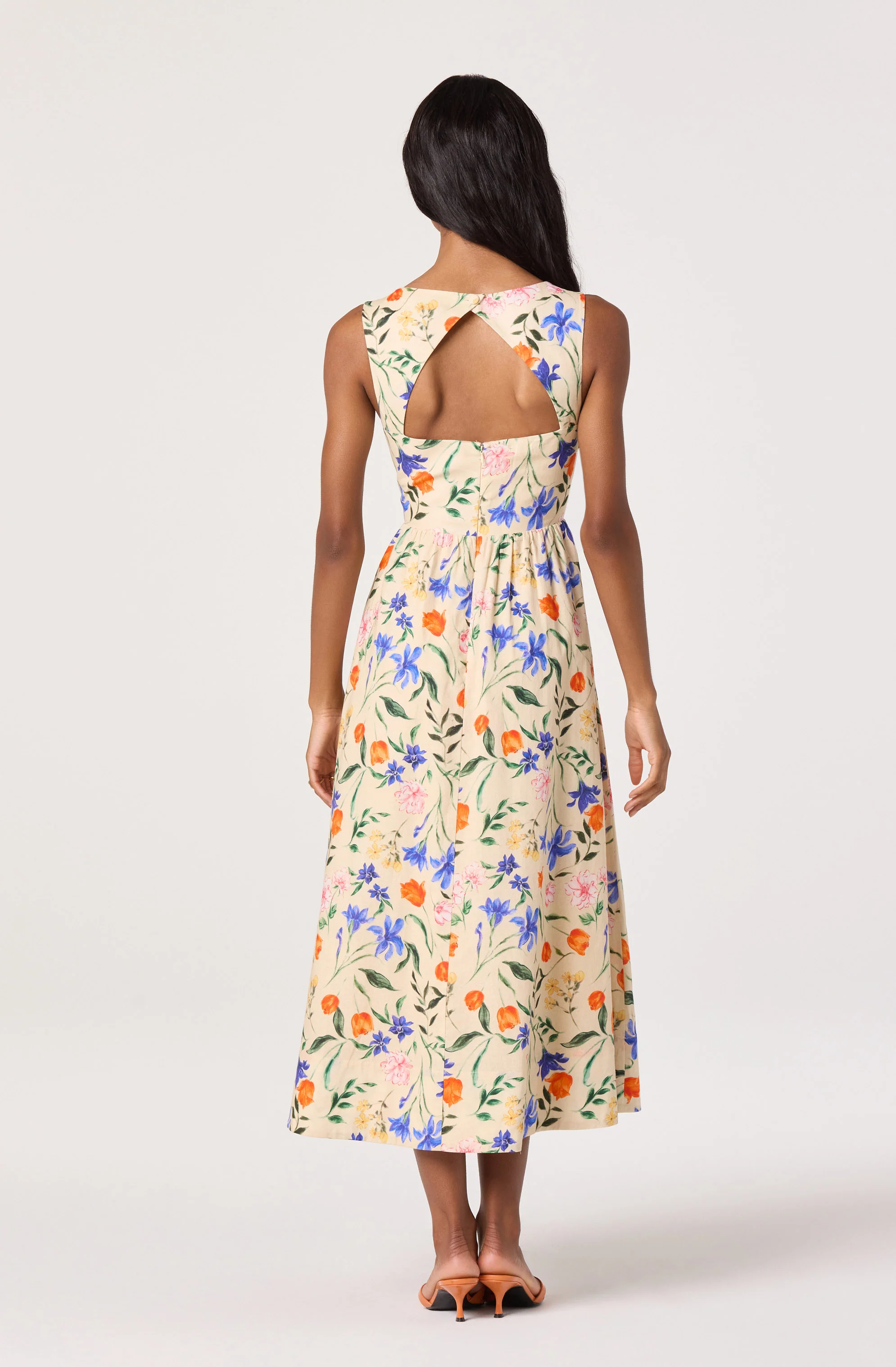 Beryl Garden Floral Midi Dress - Image 9