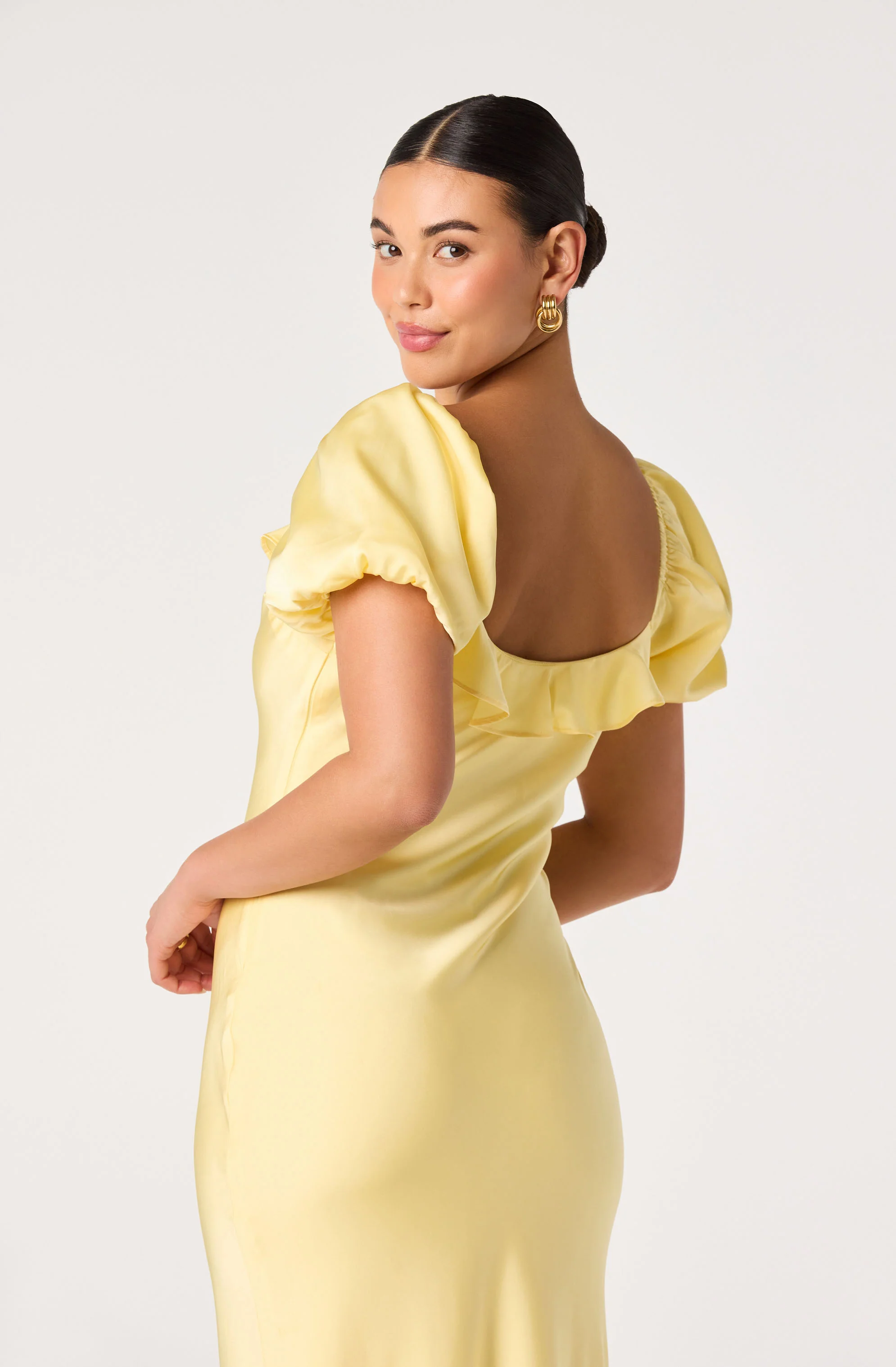 Bethrose 3D Rose Satin Maxi Dress - Image 18