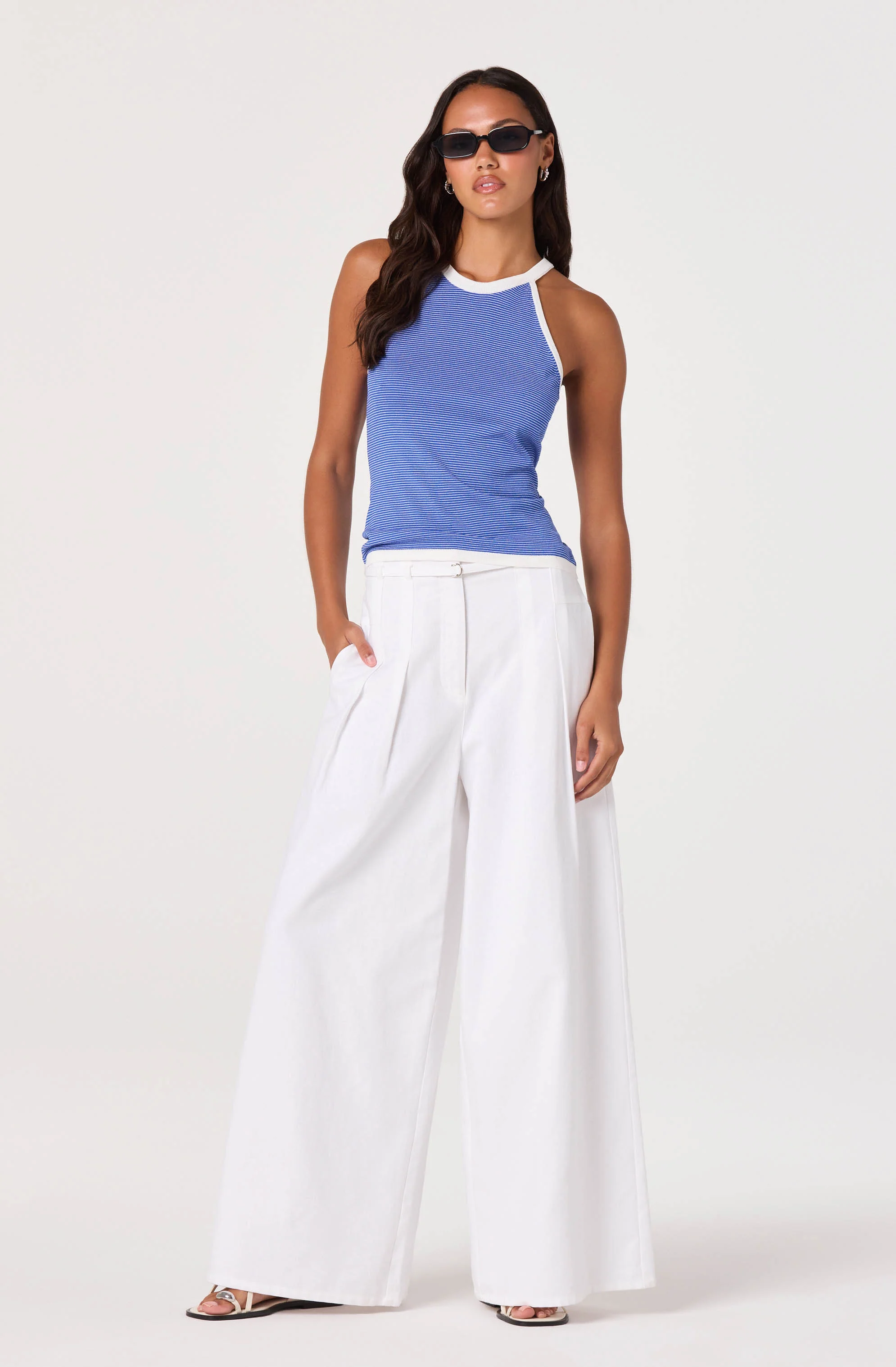 Betia Stripe Contrast Trim Tank - Image 6