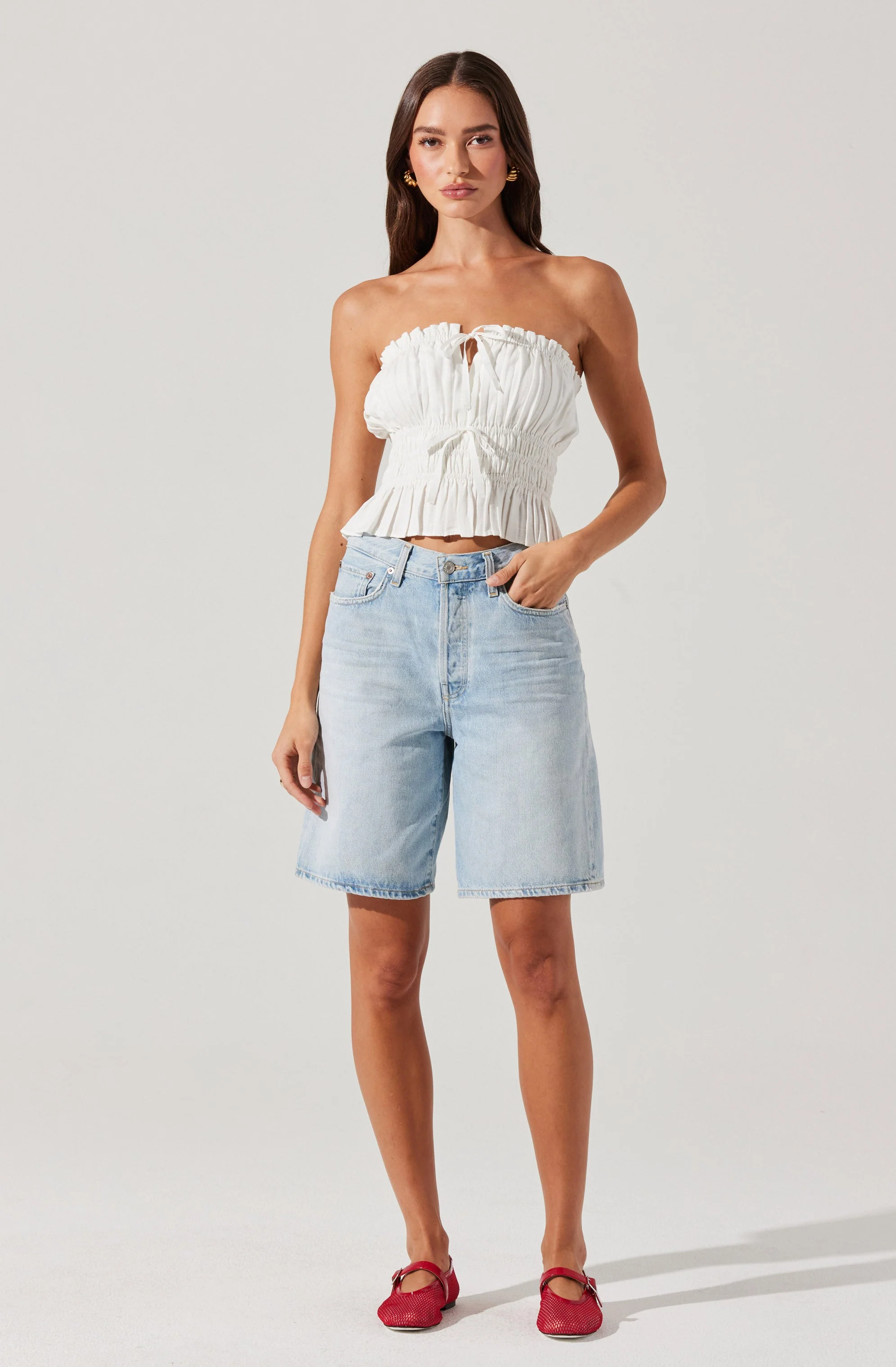 Biffy Smocked Tube Top - Image 4