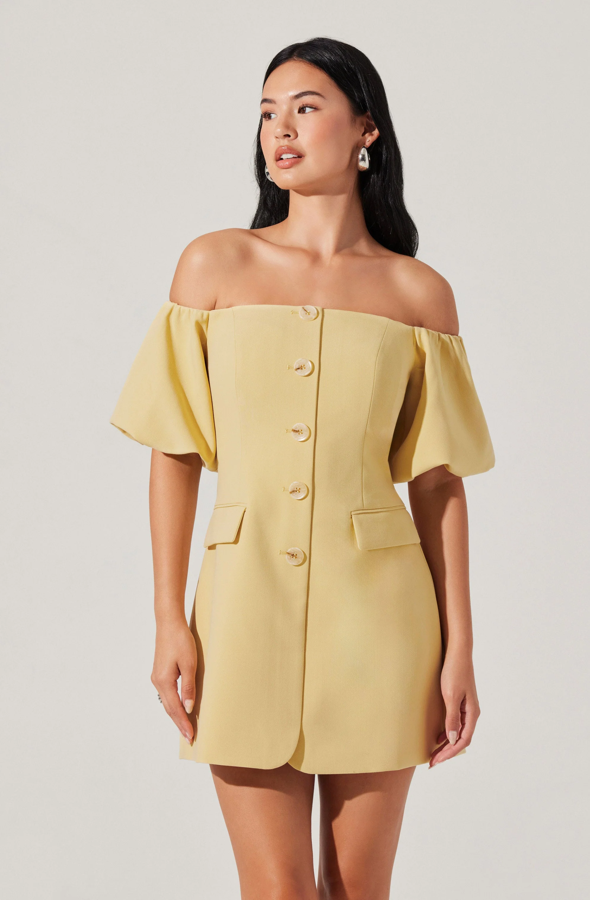 Biviana Off Shoulder Mini Dress - Image 2