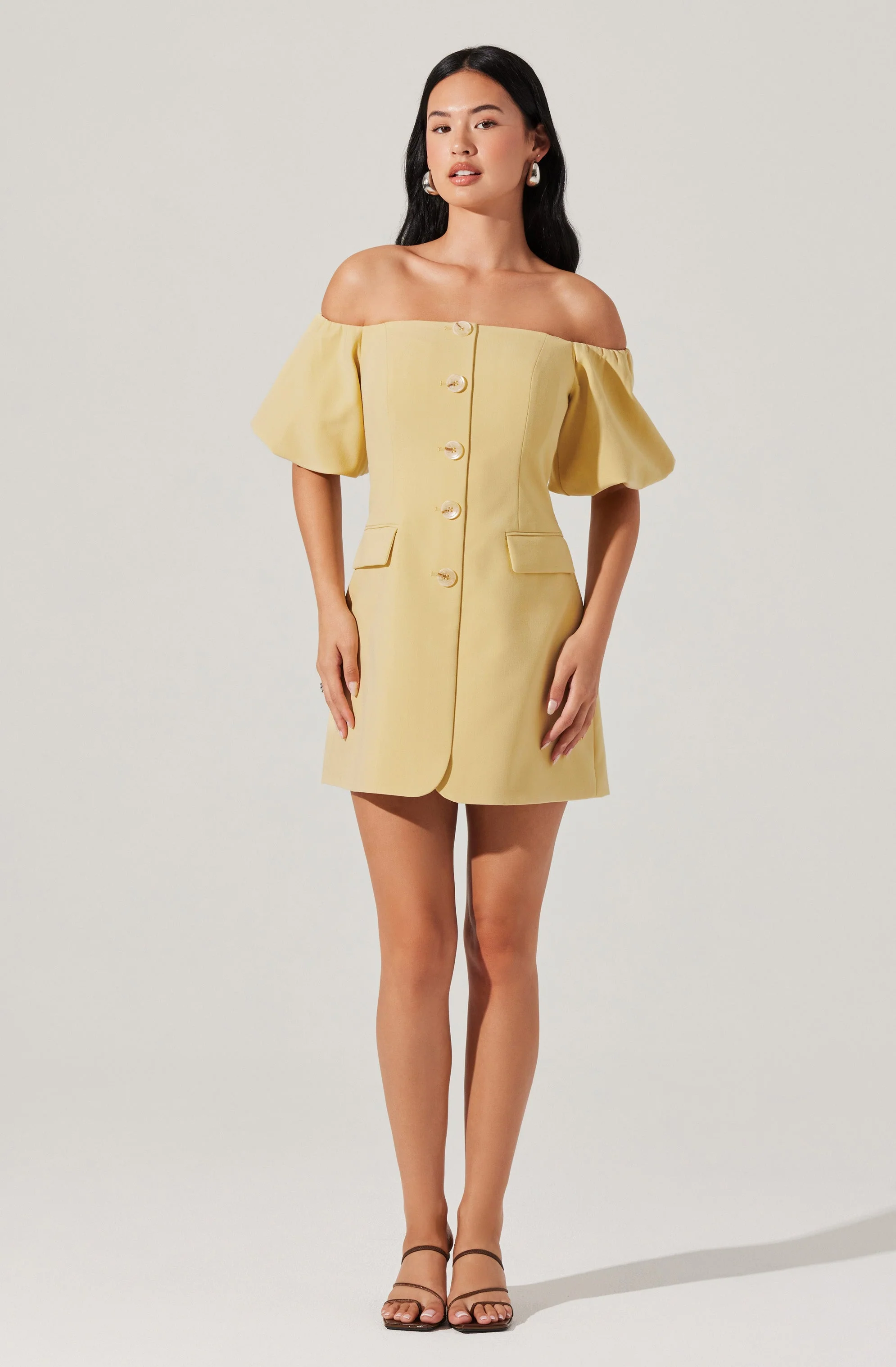 Biviana Off Shoulder Mini Dress - Image 6