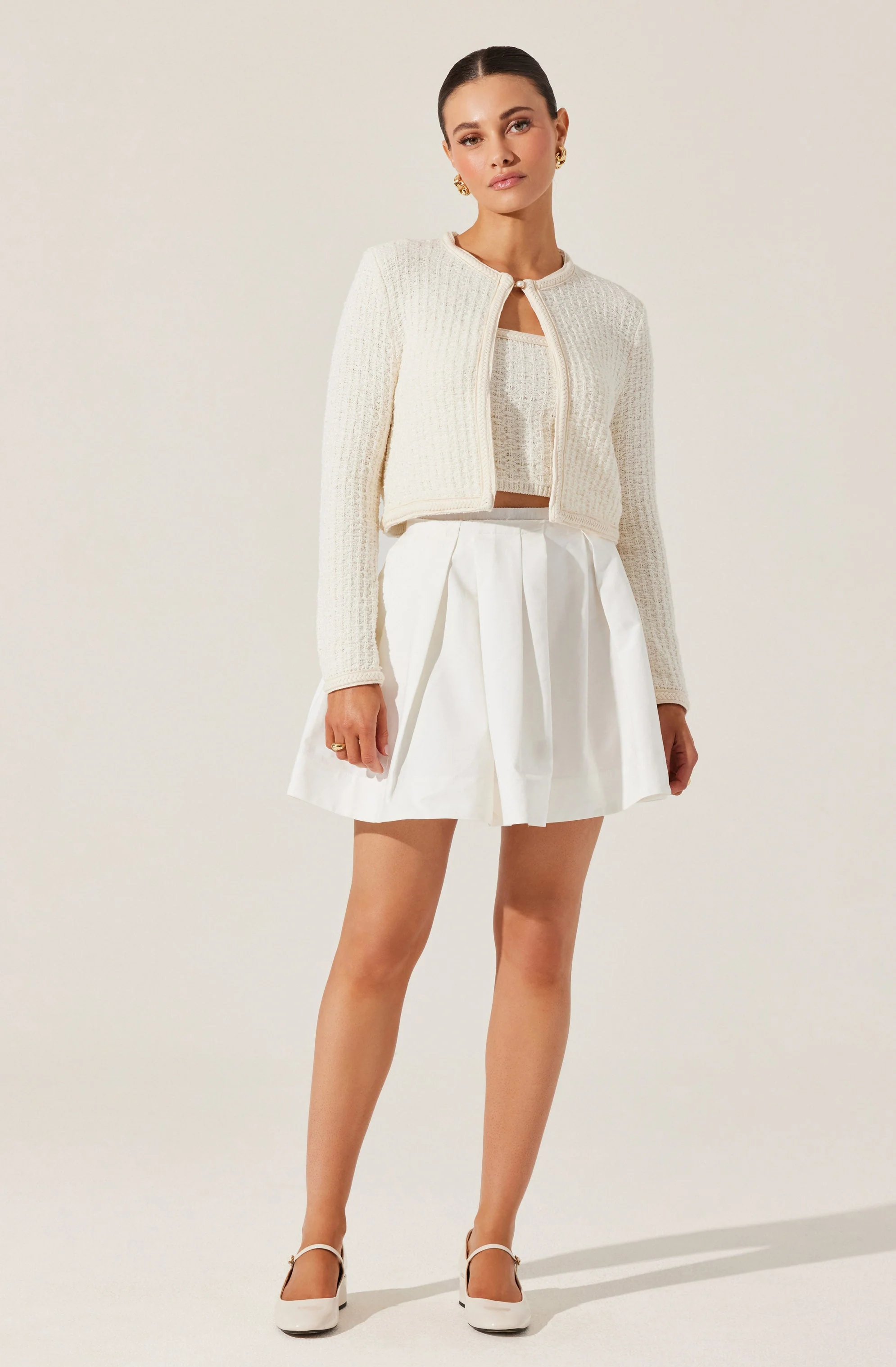 Blaise Pearl Button Cardigan - Image 3