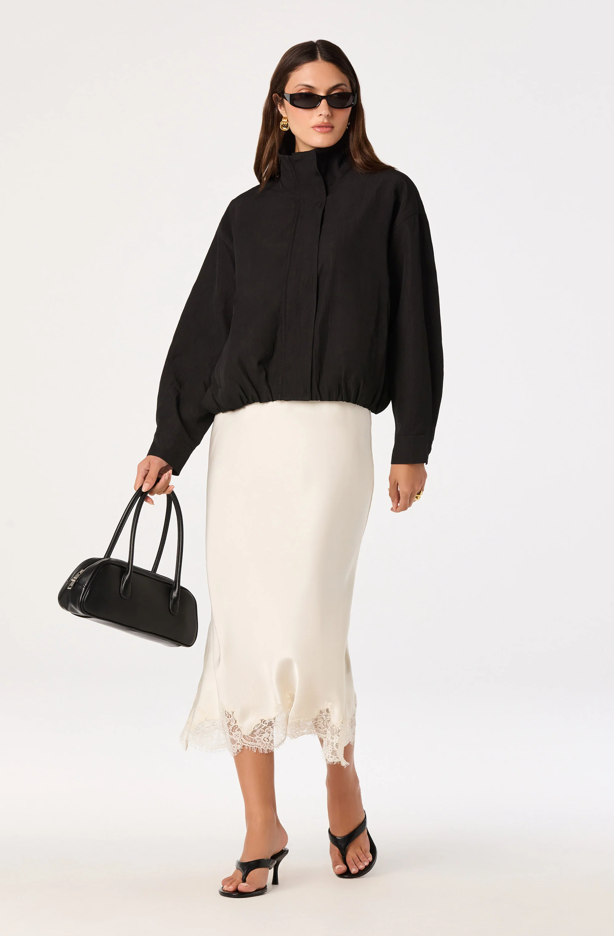 Blossom Lace Hem Midi Skirt - Image 11