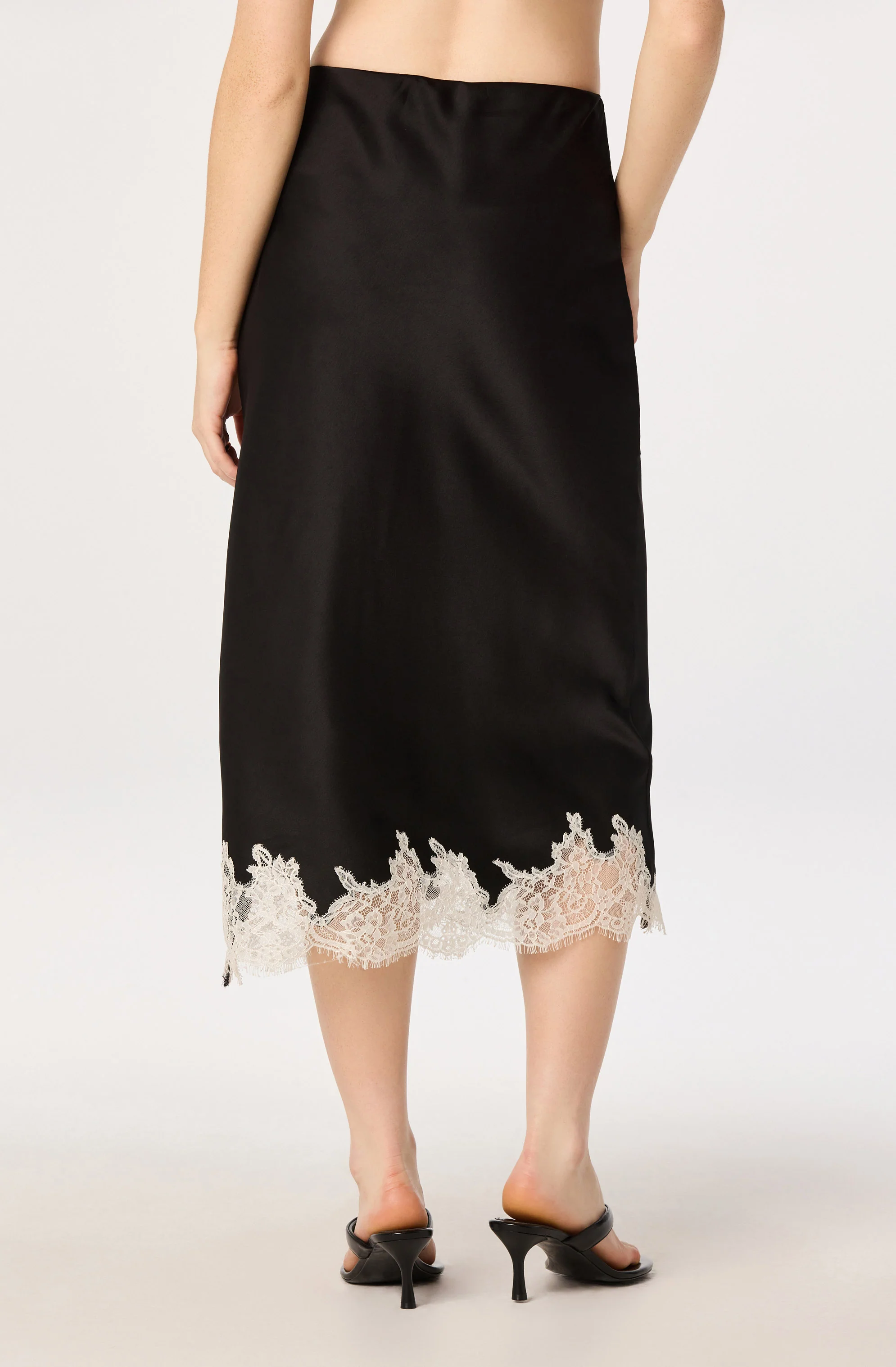 Blossom Lace Hem Midi Skirt - Image 4
