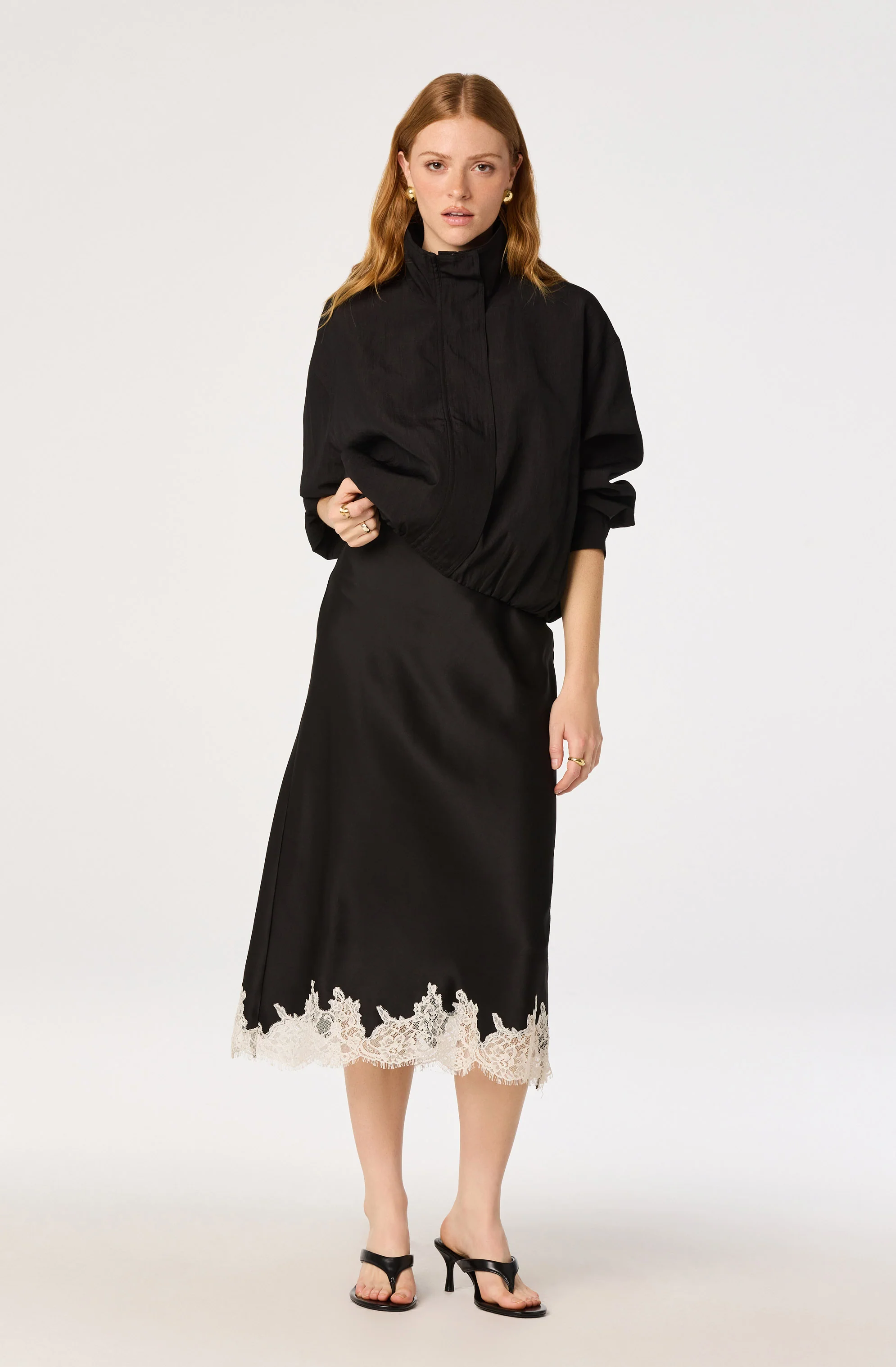 Blossom Lace Hem Midi Skirt - Image 5