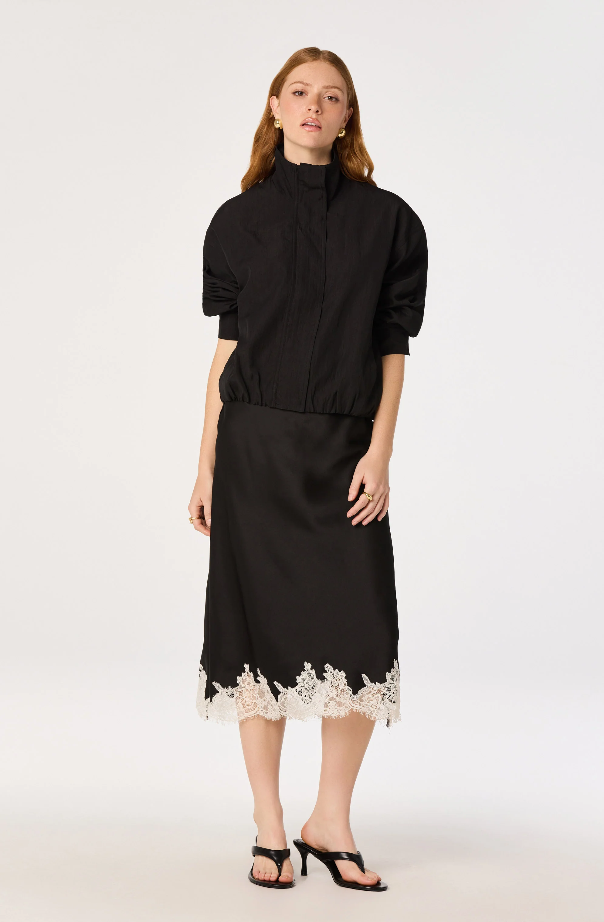 Blossom Lace Hem Midi Skirt - Image 6